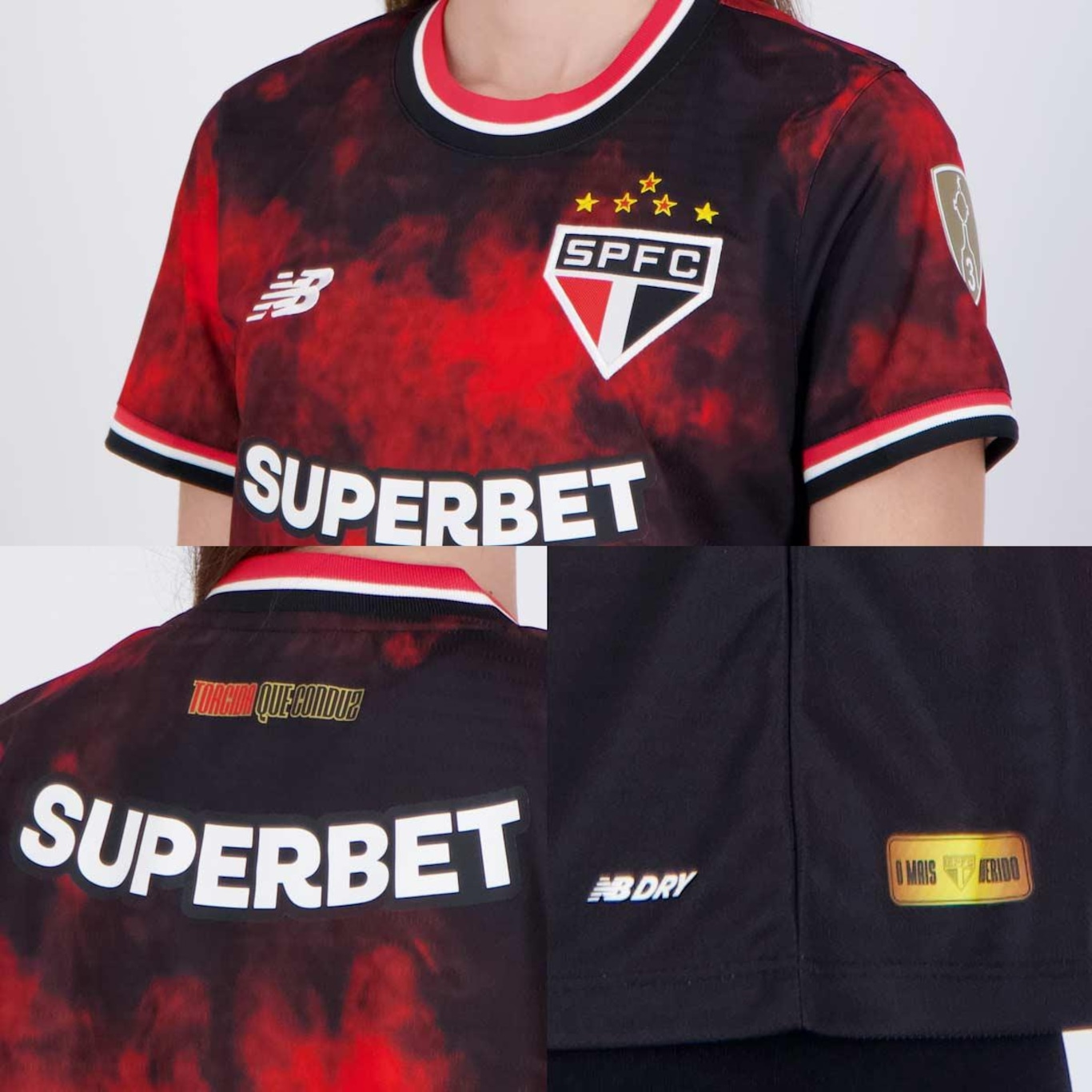 Camisa do São Paulo Iii 2024 New Balance Patch Libertadores - Feminina - Foto 5