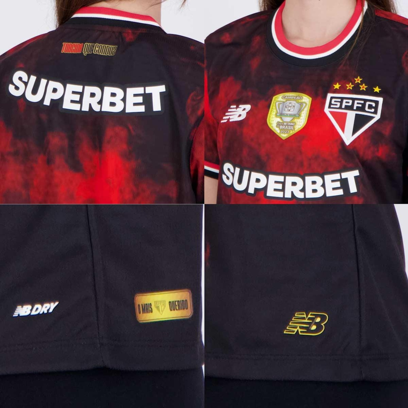 Camisa do São Paulo Iii 2024 New Balance Patch Campeão Copa do Brasil 2023 - Feminina - Foto 5