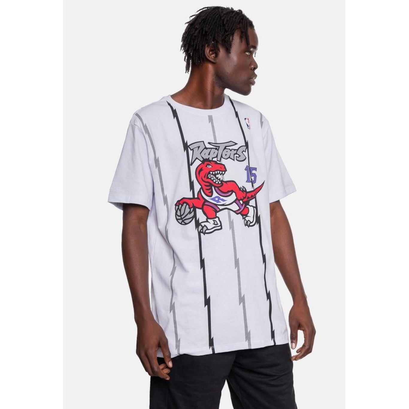 Camiseta Mitchell & Ness Toronto Raptors Vince Carter - Masculina - Foto 4