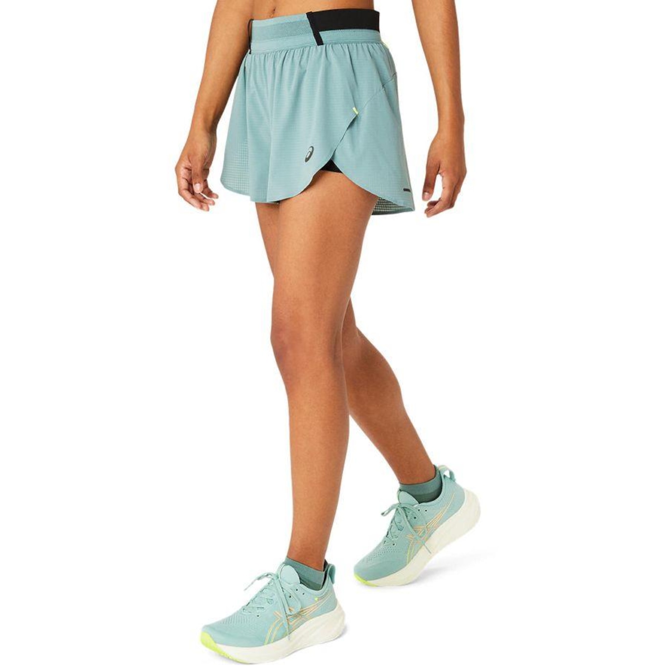 Short Asics Metarun Split Short - Feminino - Foto 3