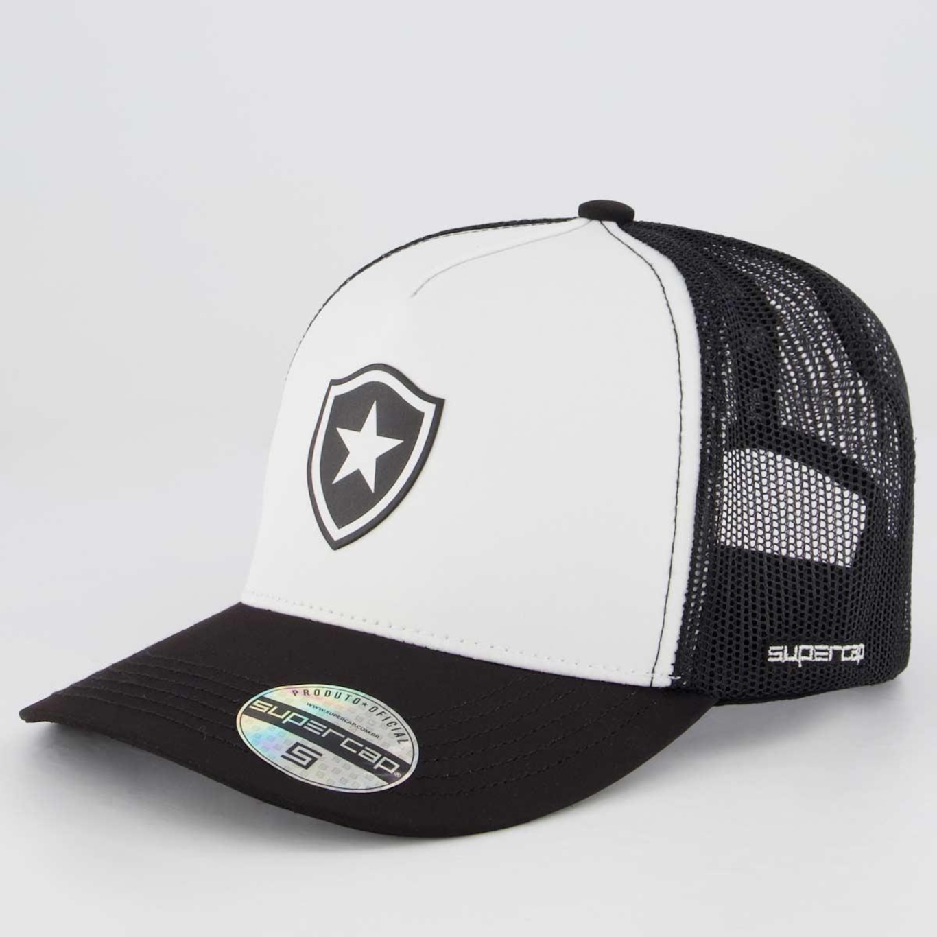 Boné Aba Curva do Botafogo Supercap Trucker - Snapback - Adulto - Foto 1