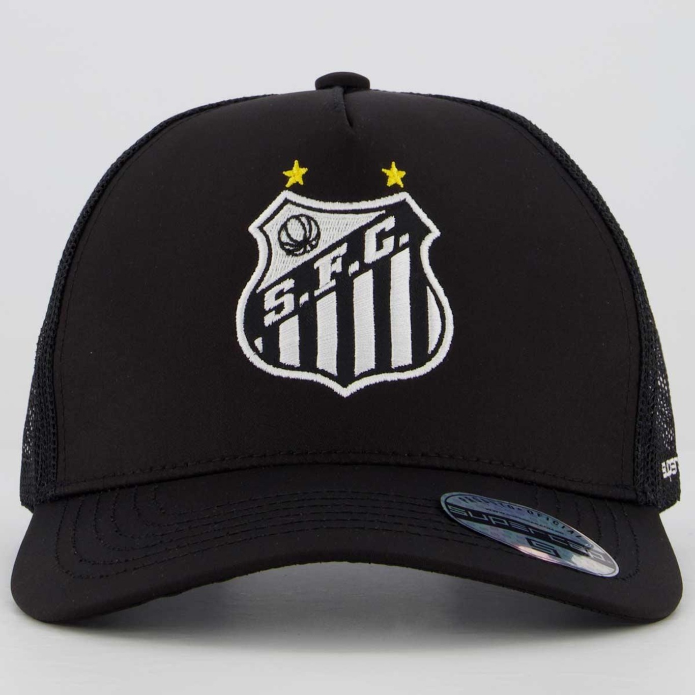 Boné Aba Curva do Santos Supercap Trucker - Snapback - Adulto - Foto 2