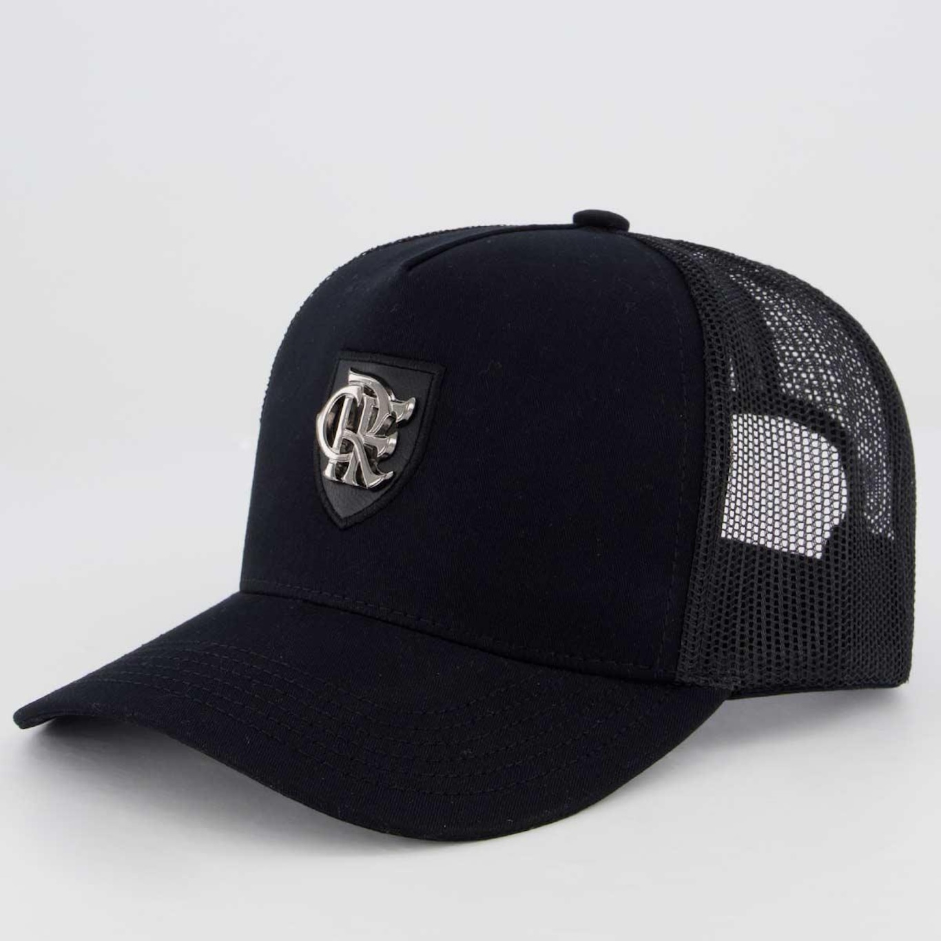 Boné Aba Curva do Flamengo Supercap Trucker Americano - Snapback - Adulto - Foto 1