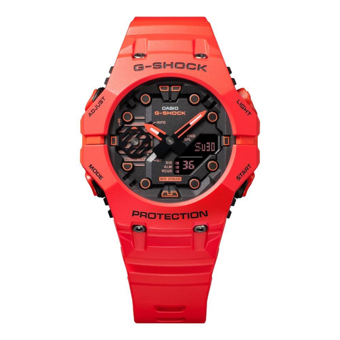 Relógio Casio G-Shock Ga-B001-4Adr Carbon Core Guard Bluetooth - Carbon Core Guard Bluetooth - Foto 2