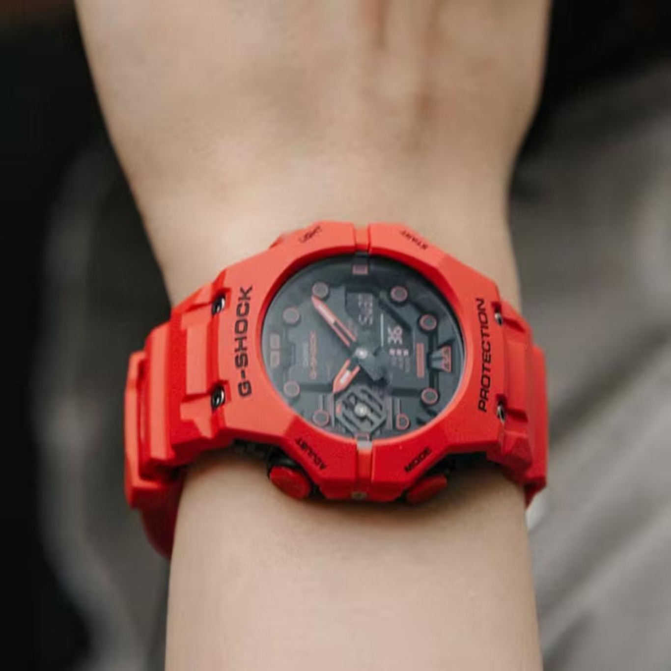 Relógio Casio G-Shock Ga-B001-4Adr Carbon Core Guard Bluetooth - Carbon Core Guard Bluetooth - Foto 4