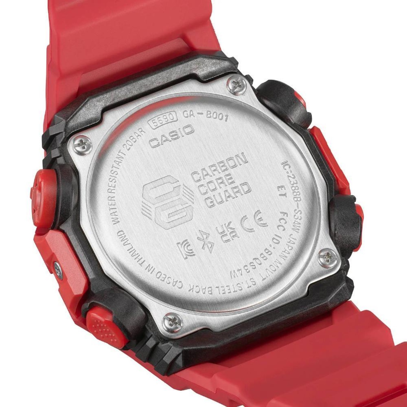 Relógio Casio G-Shock Ga-B001-4Adr Carbon Core Guard Bluetooth - Carbon Core Guard Bluetooth - Foto 5