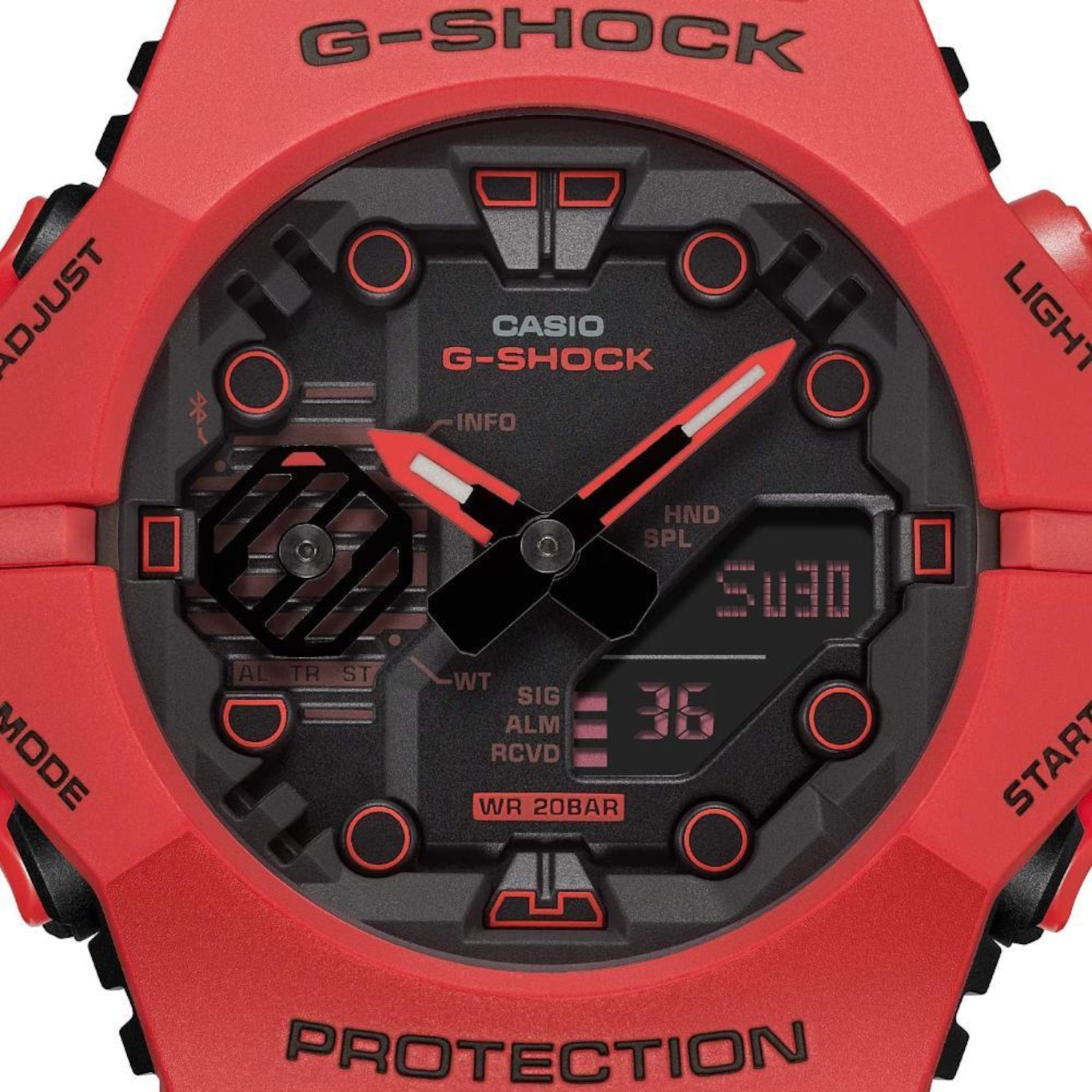 Relógio Casio G-Shock Ga-B001-4Adr Carbon Core Guard Bluetooth - Carbon Core Guard Bluetooth - Foto 6