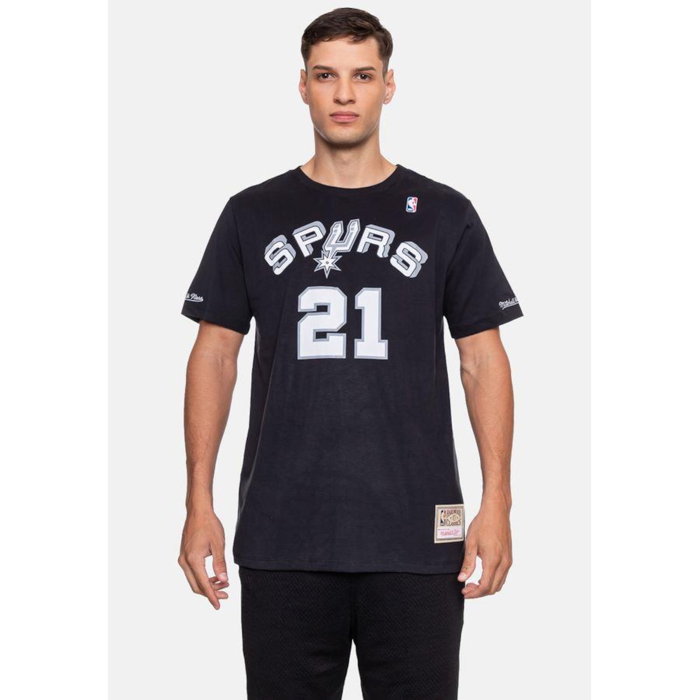 Camiseta Mitchell & Ness Nba San Antonio Spurs Tim Duncan - Masculina - Foto 1