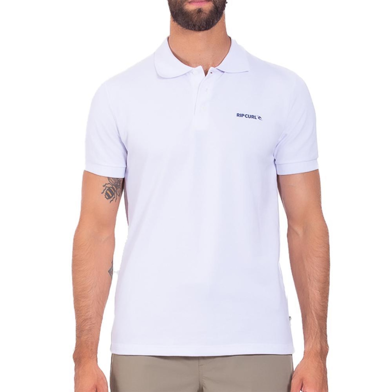 Camisa Polo Rip Curl Basic Brand Blade Sm25 - Masculina - Foto 1