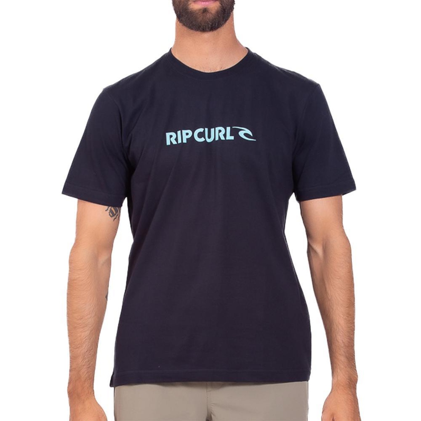 Camiseta Rip Curl New Icon Sm25 - Masculina - Foto 1