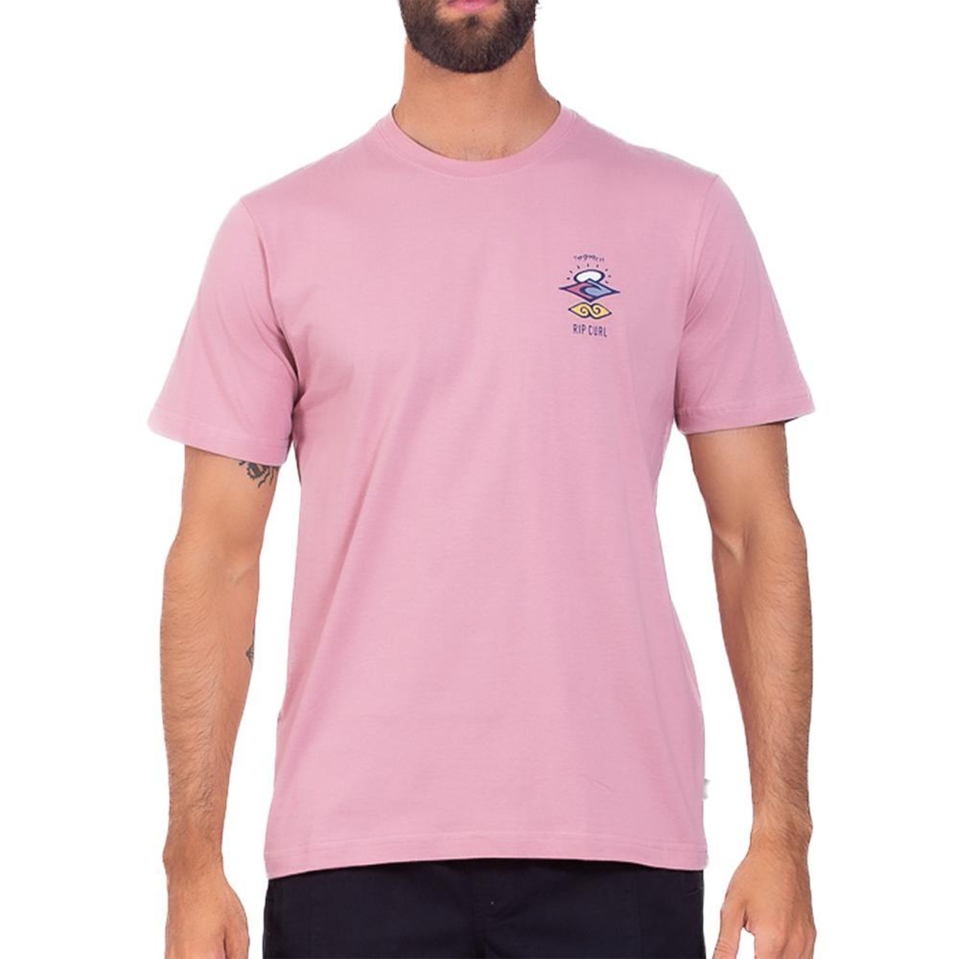 Camiseta Rip Curl The Serach Sm25 Mushroom - Masculina - Foto 1