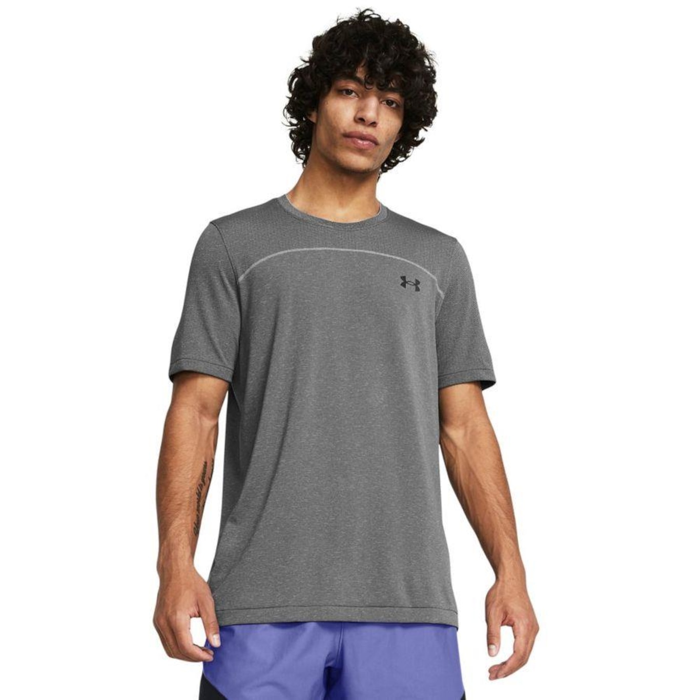 Camiseta Under Armour Vanish Seamless Wordmark - Masculina - Foto 1