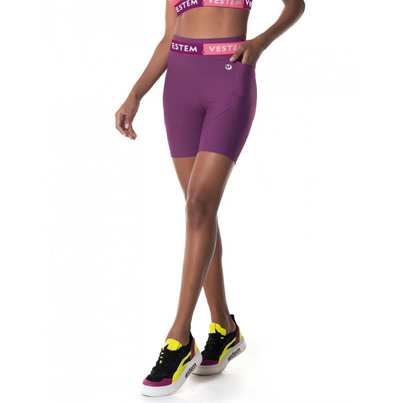 Bermuda Vestem Flexy Acai Ii - Feminina - Foto 1