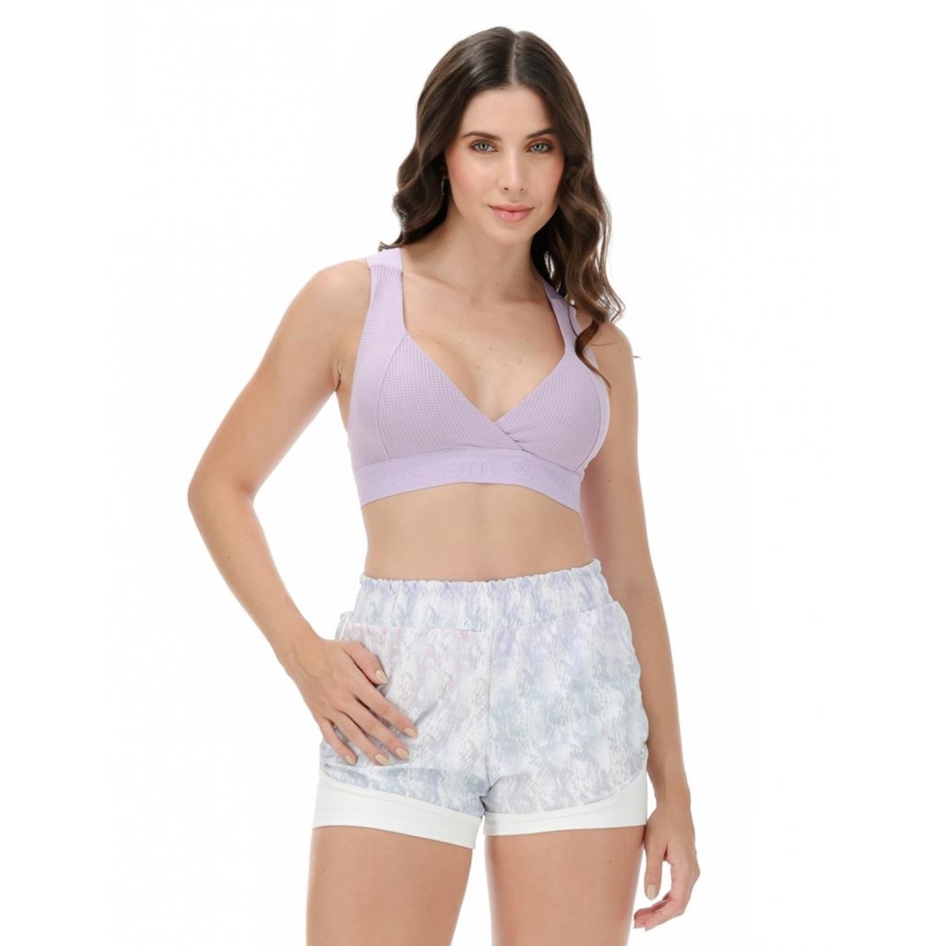 Conjunto Vestem Top e Shorts Lisa - Feminino - Foto 1