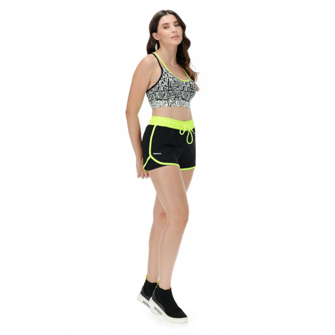 Conjunto Vestem Top e Shorts Luiza Logom. Mini - Feminino - Foto 1