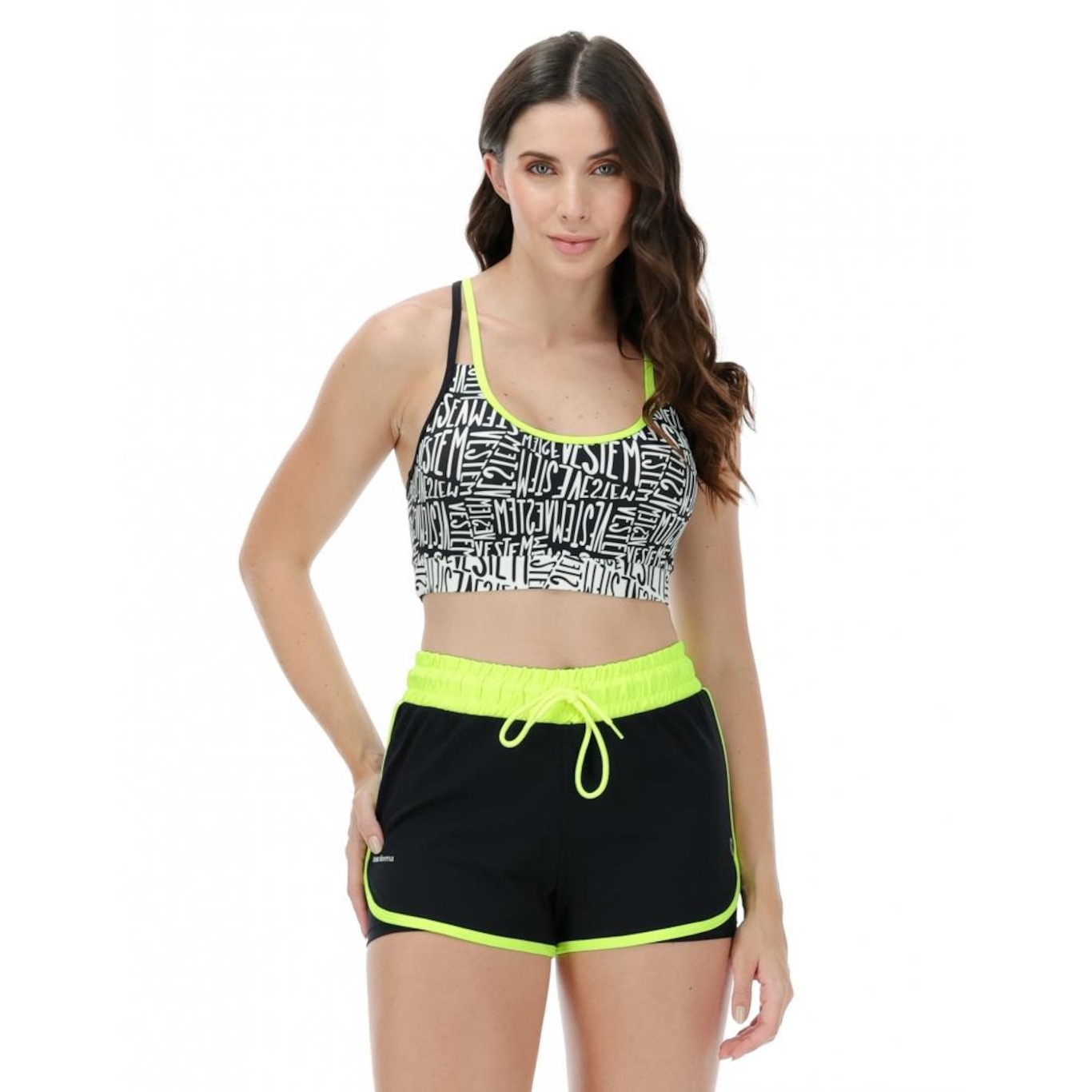 Conjunto Vestem Top e Shorts Luiza Logom. Mini - Feminino - Foto 3