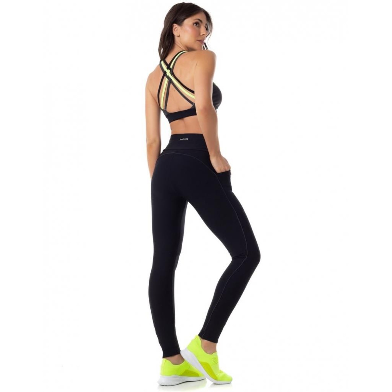 Conjunto Vestem Legging Fuso e Top Asheley - Feminino - Foto 2