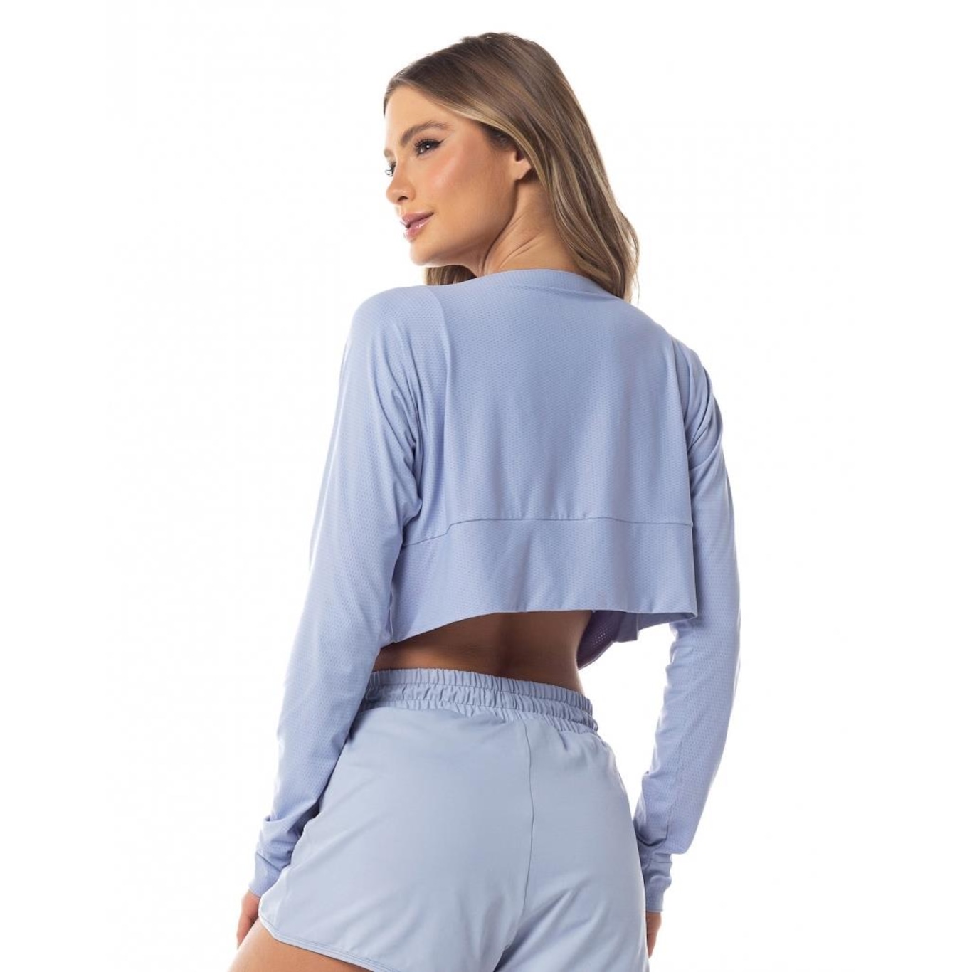 Blusa Cropped Tapa Bumbum Dry Fit Jennie Vestem Feminina - Foto 2