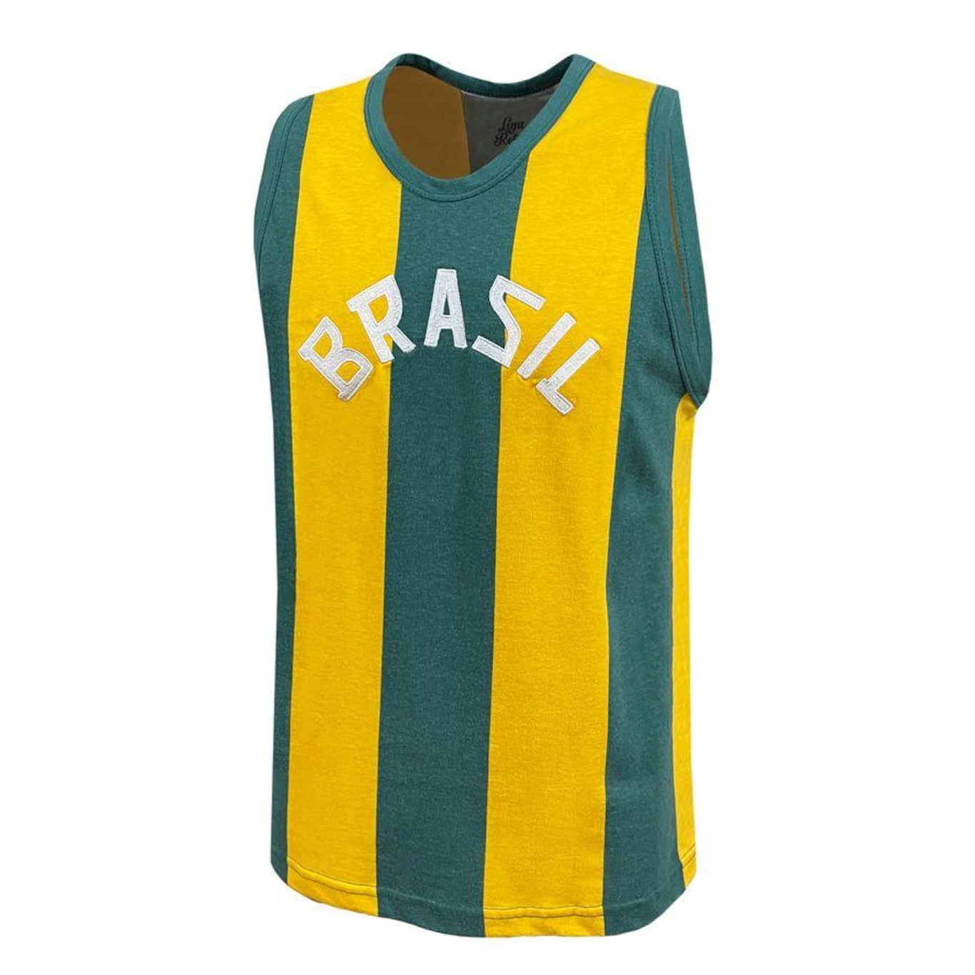 Camiseta Regata Liga Retro Brasil 1963 Basquete - Masculina - Foto 2