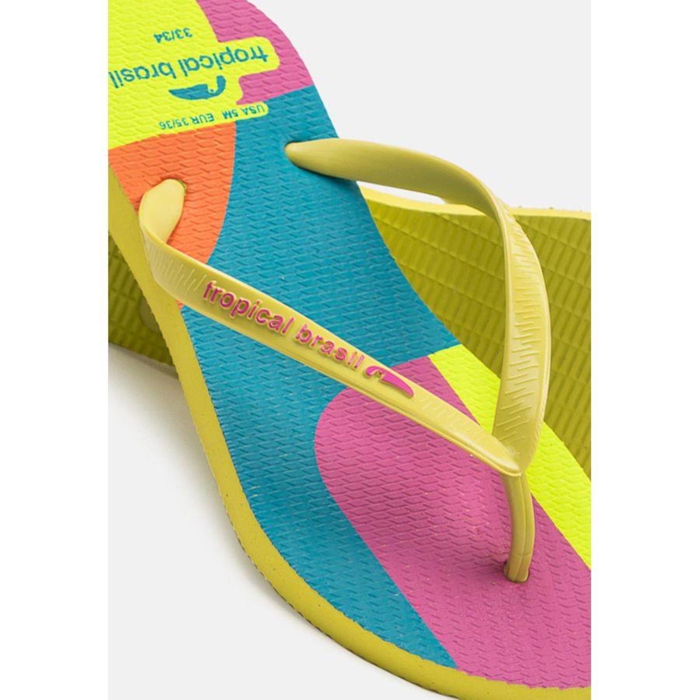 Chinelo Tropical Brasil Estampado Slim - Feminino - Foto 5