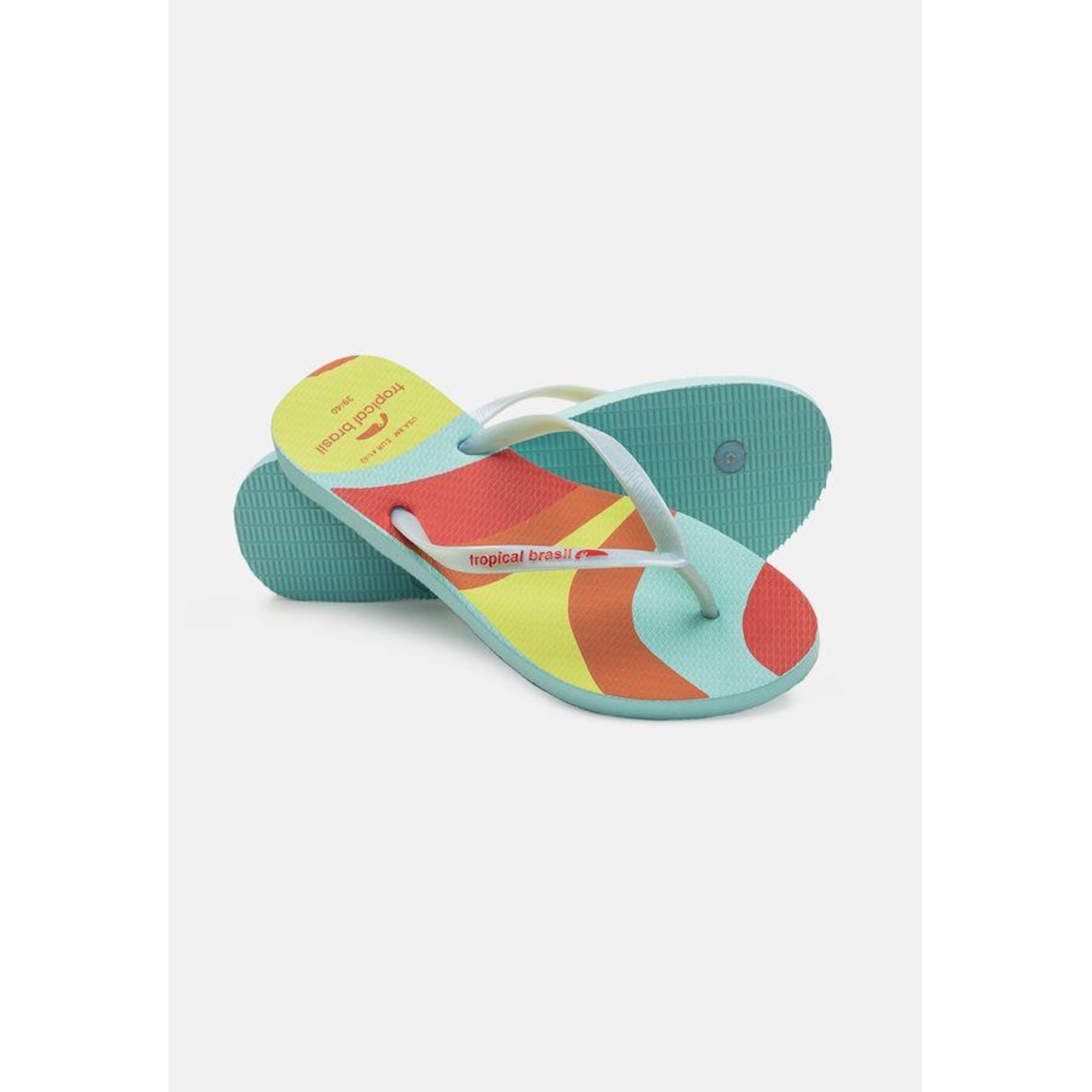 Chinelo Tropical Brasil Estampado Slim - Feminino - Foto 4