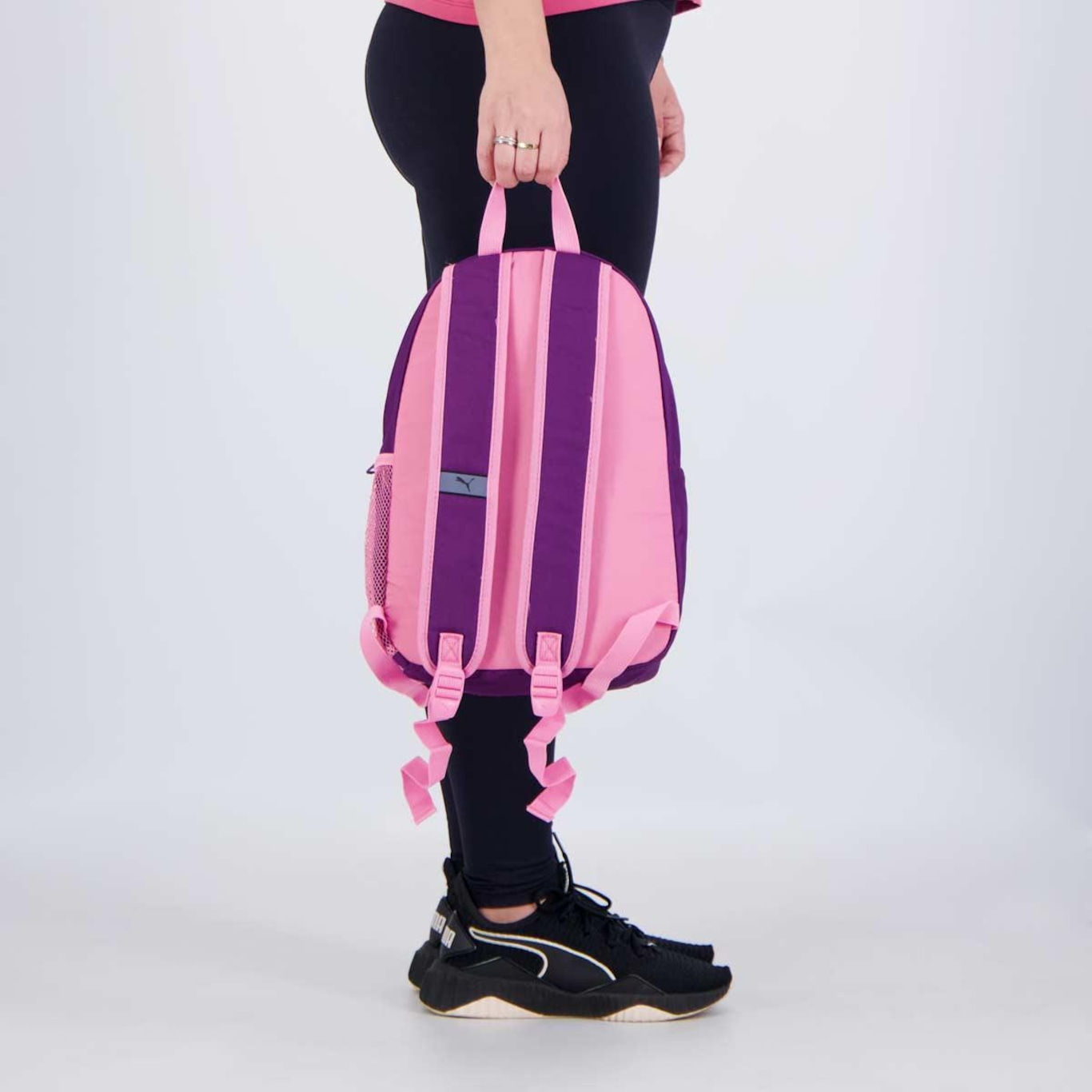 Mochila Puma Phase Small Roxo e Rosa - Foto 3