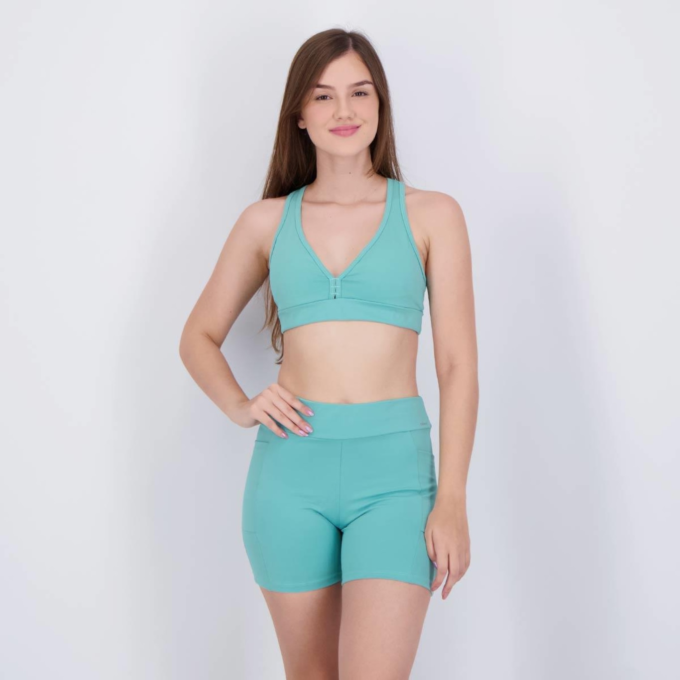 Kit Top com Bojo e Shorts com Bolso Selene - Feminino - Foto 2