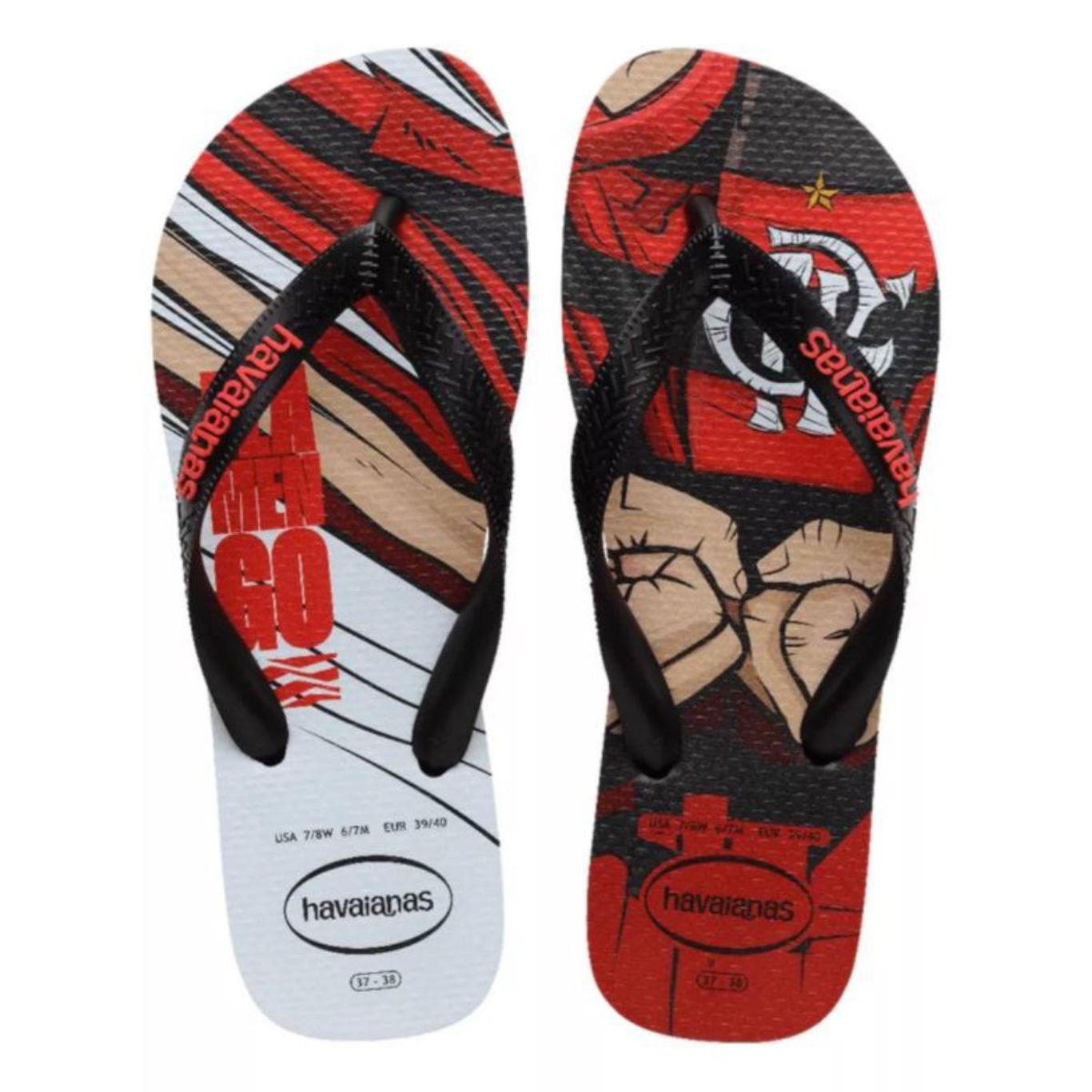 Chinelo Havaianas Top Times Flamengo - Adulto - Foto 1