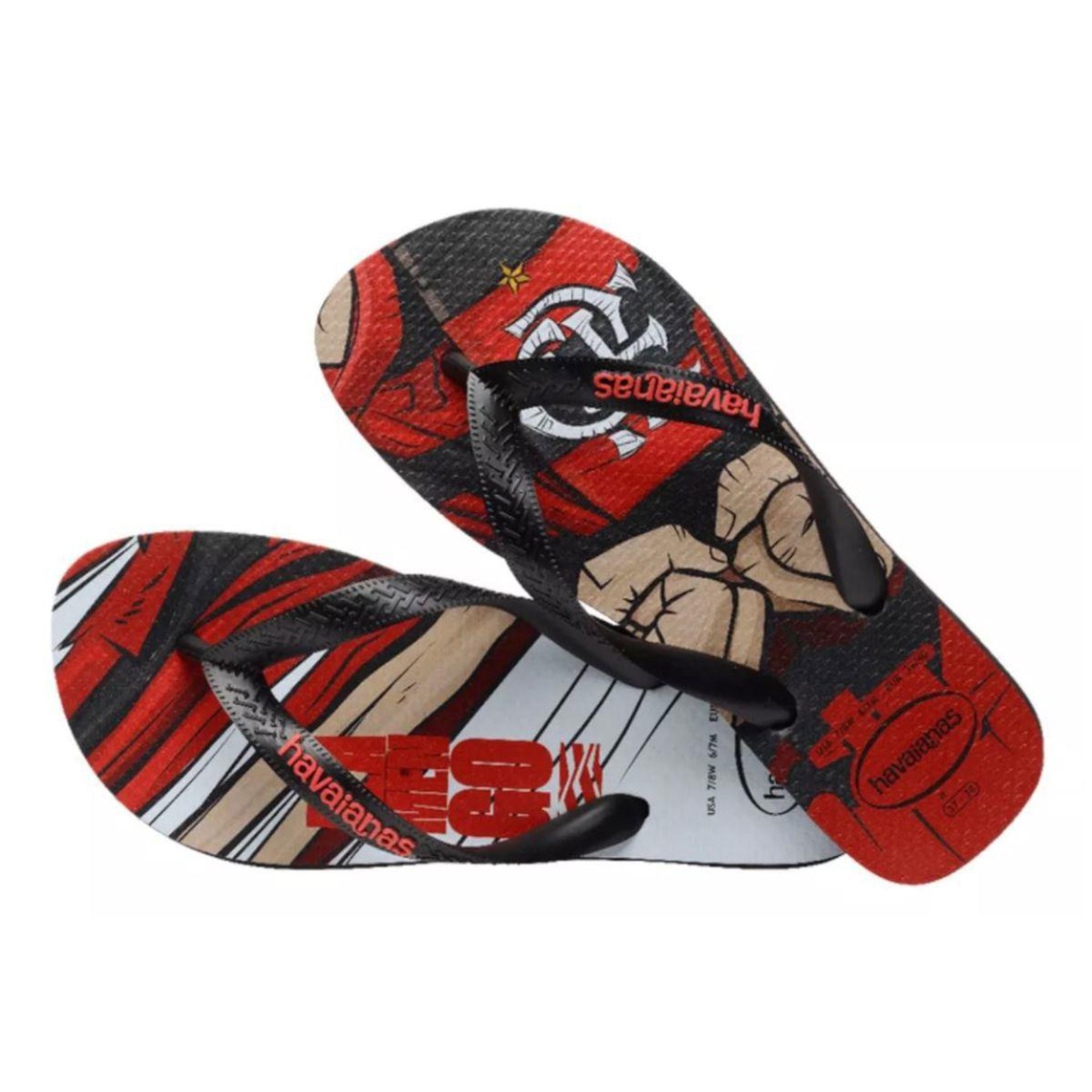 Chinelo Havaianas Top Times Flamengo - Adulto - Foto 3