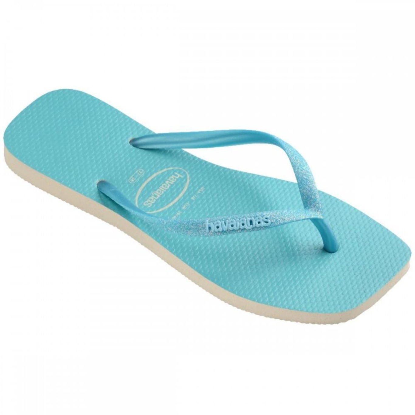 Chinelo Havaianas Slim Square Glitter - Feminino - Foto 1