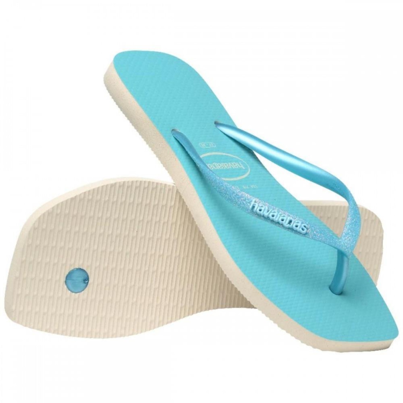 Chinelo Havaianas Slim Square Glitter - Feminino - Foto 6