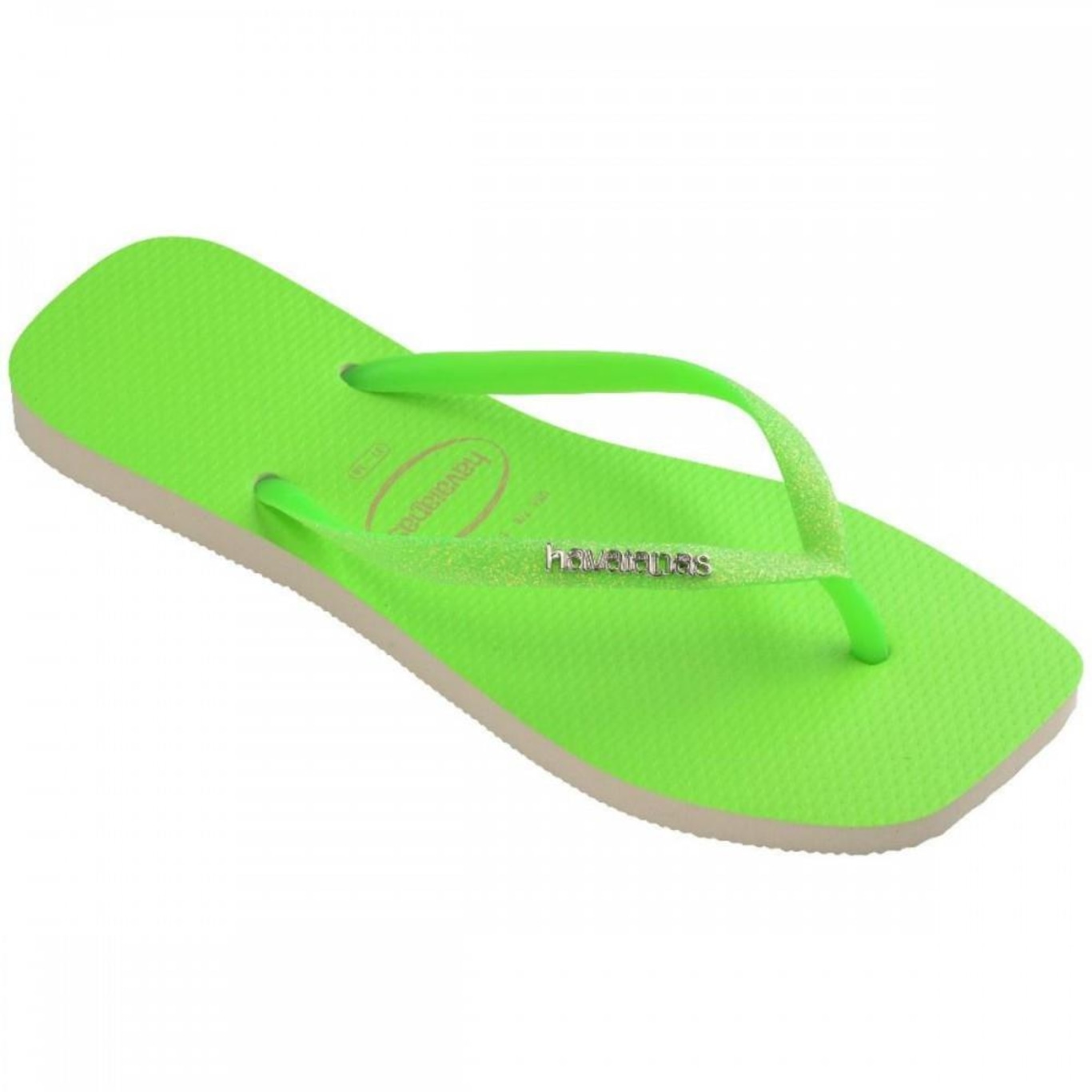 Chinelo Havaianas Slim Square Glitter - Feminino - Foto 1