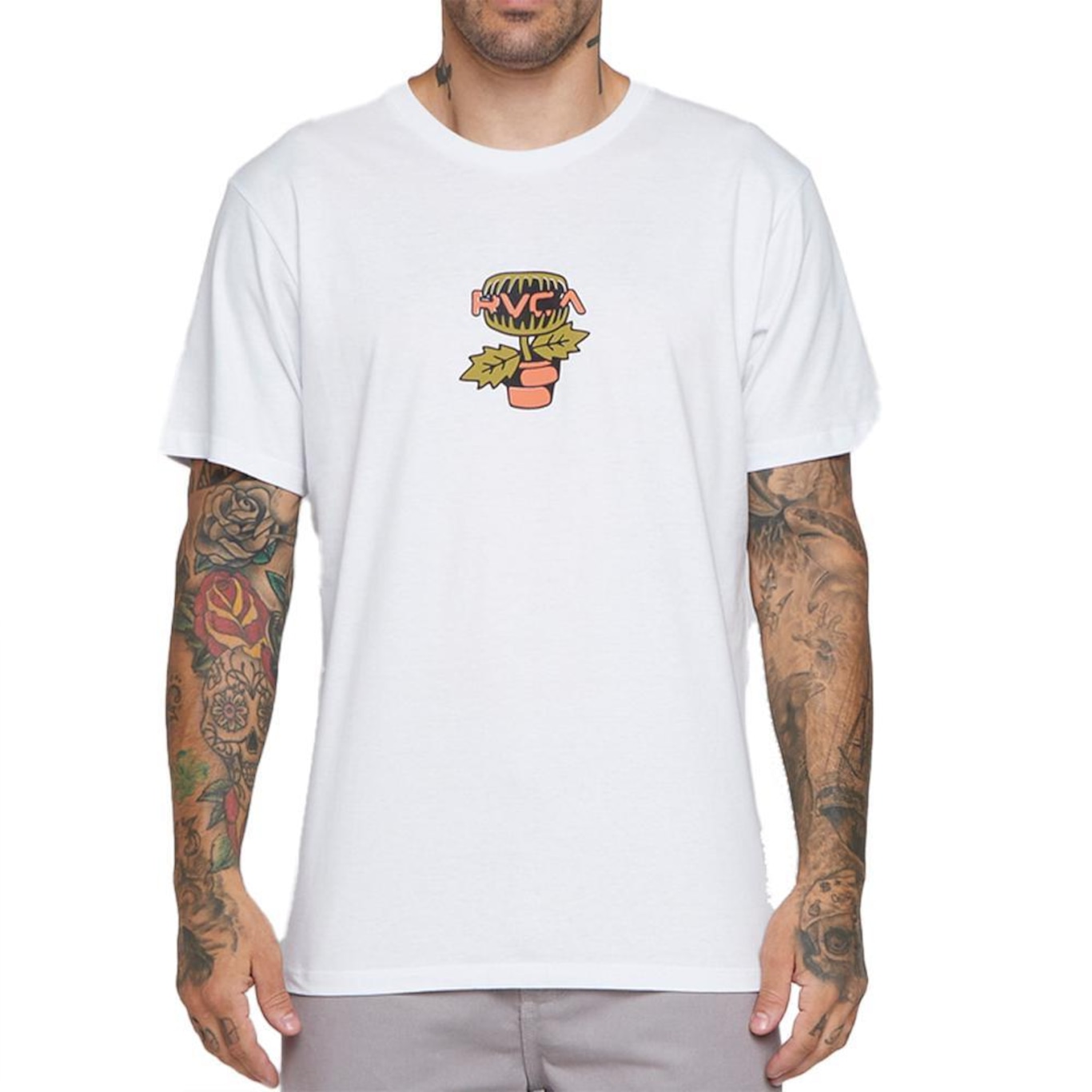 Camiseta Rvca Flytrap Masculina - Foto 1