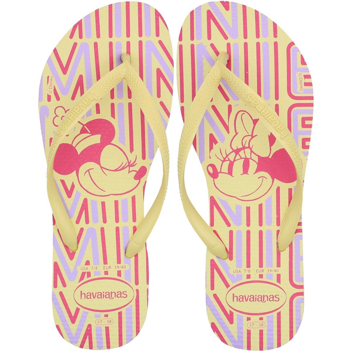 Chinelo de Dedo Havaianas Slim Disney Feminino - Foto 1