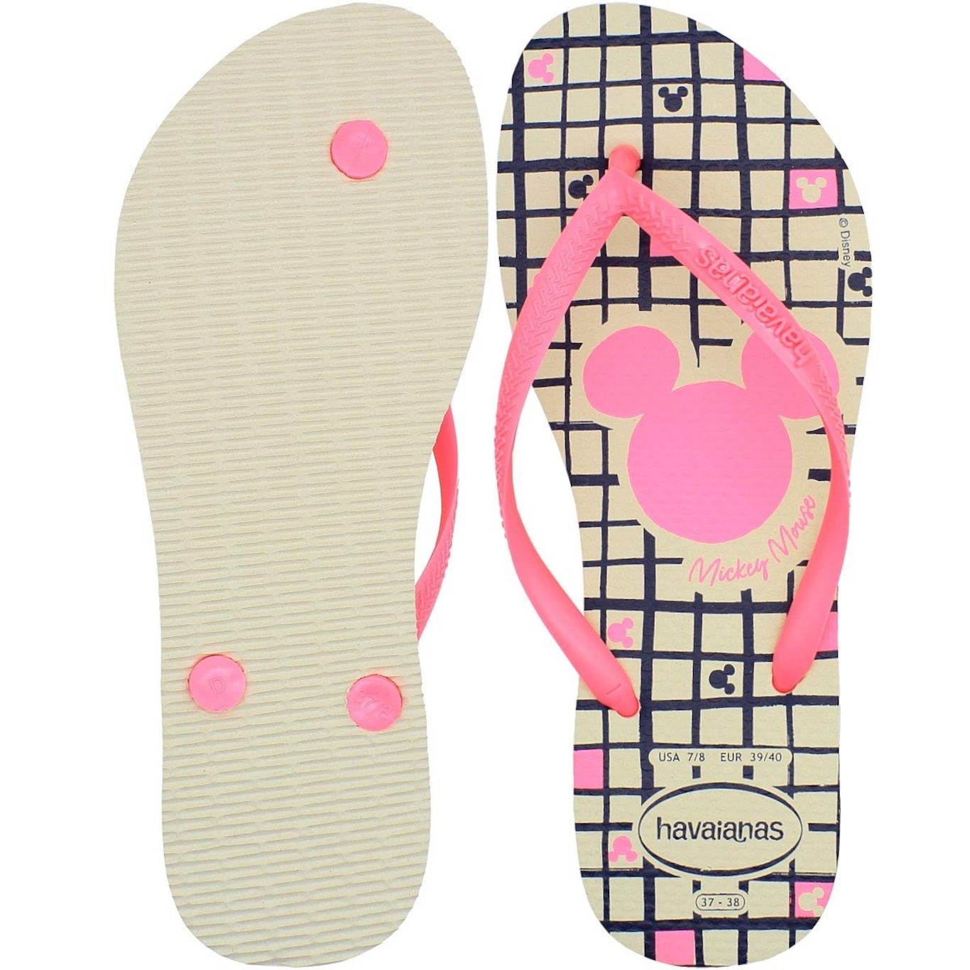 Chinelo de Dedo Havaianas Slim Disney Feminino - Foto 3