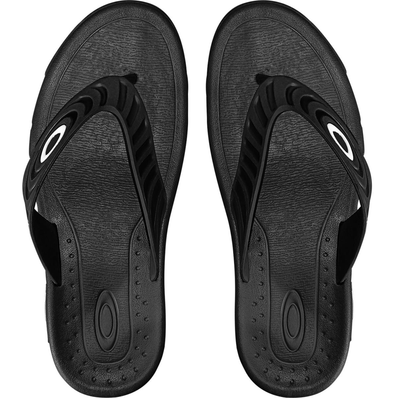 Chinelo Oakley Crowd Black - Masculino - Foto 2