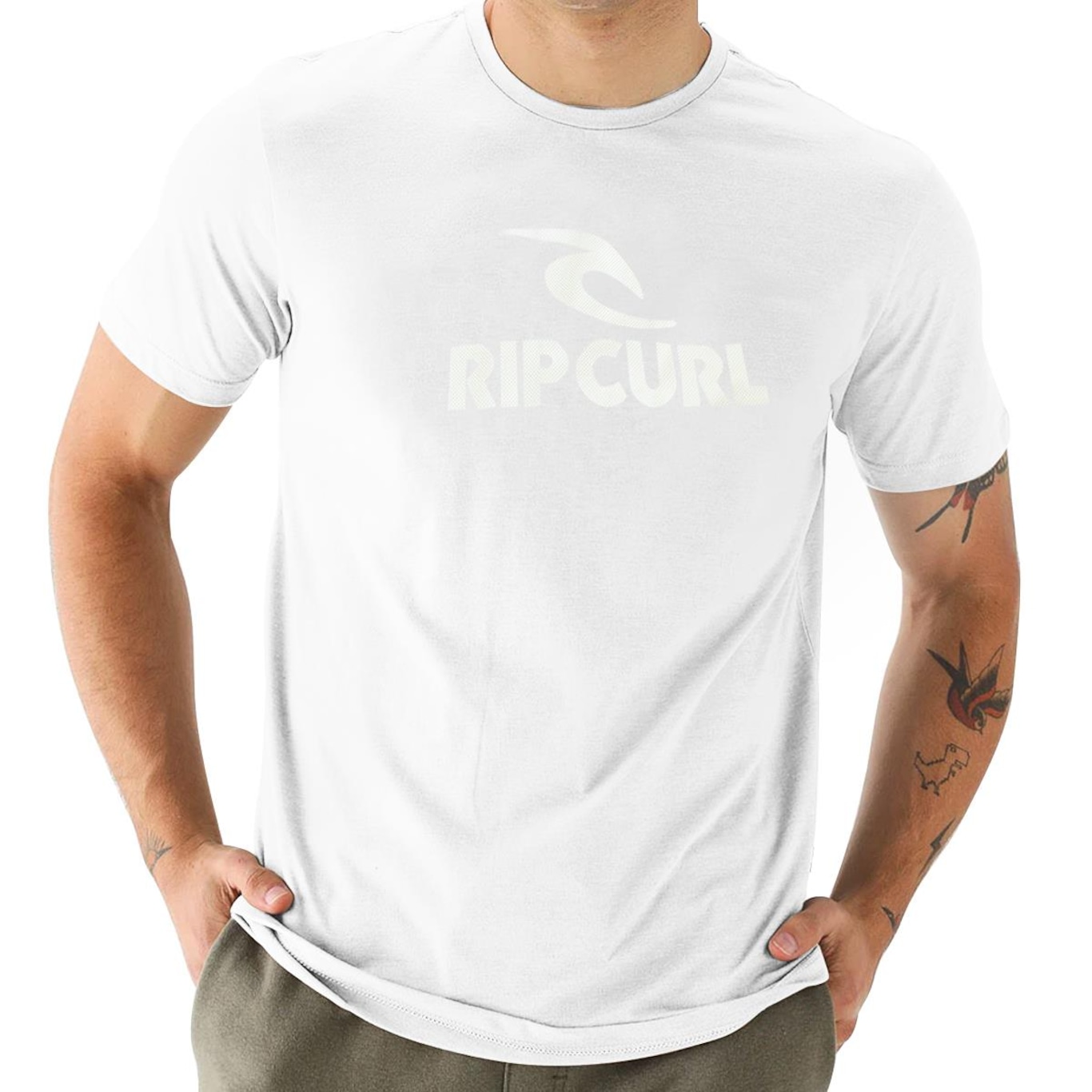 Camiseta Rip Curl Icon Logo Tee - Masculina - Foto 3