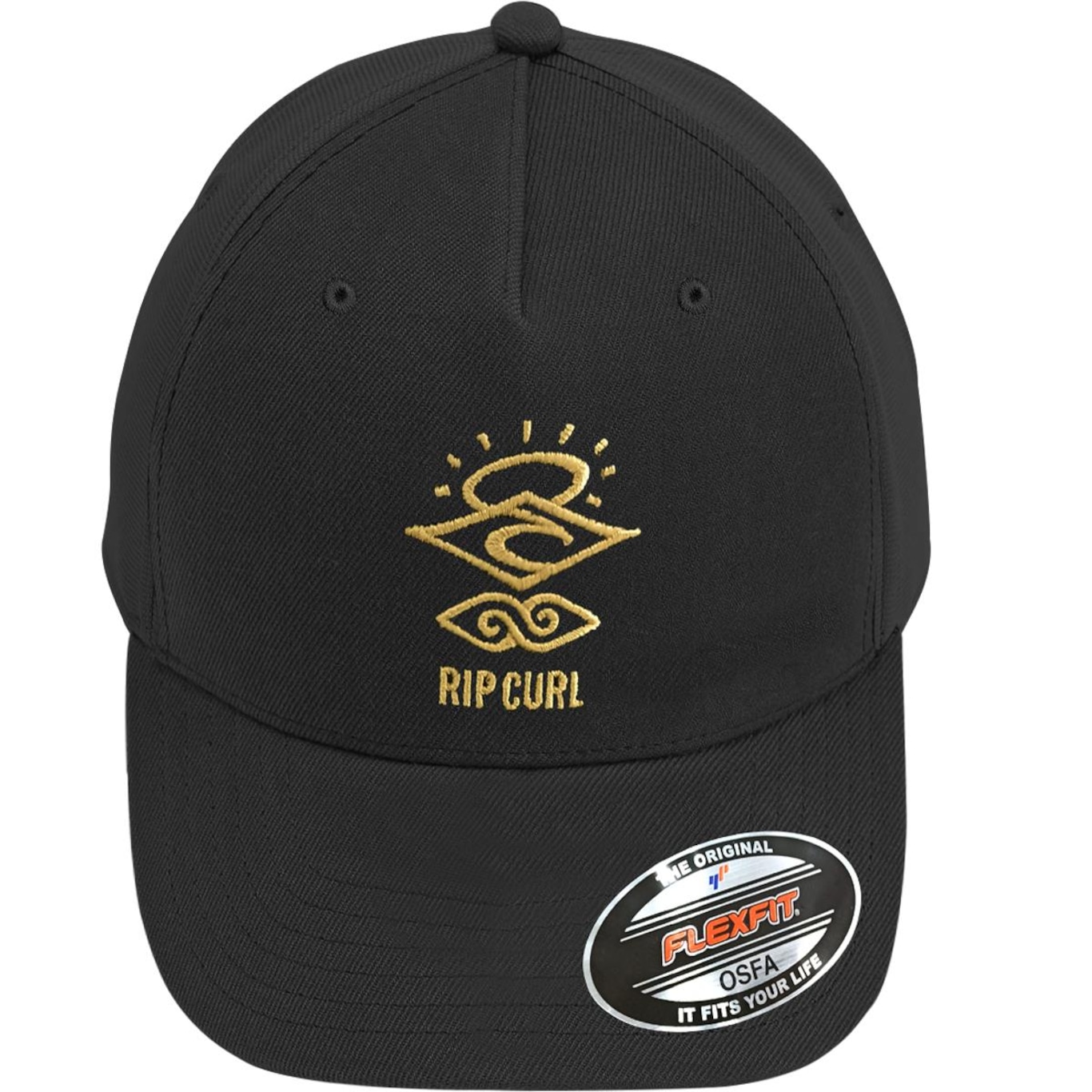 Boné Aba Curva Rip Curl Icons Eco Flexfit Cap - Fechado - Adulto - Foto 2