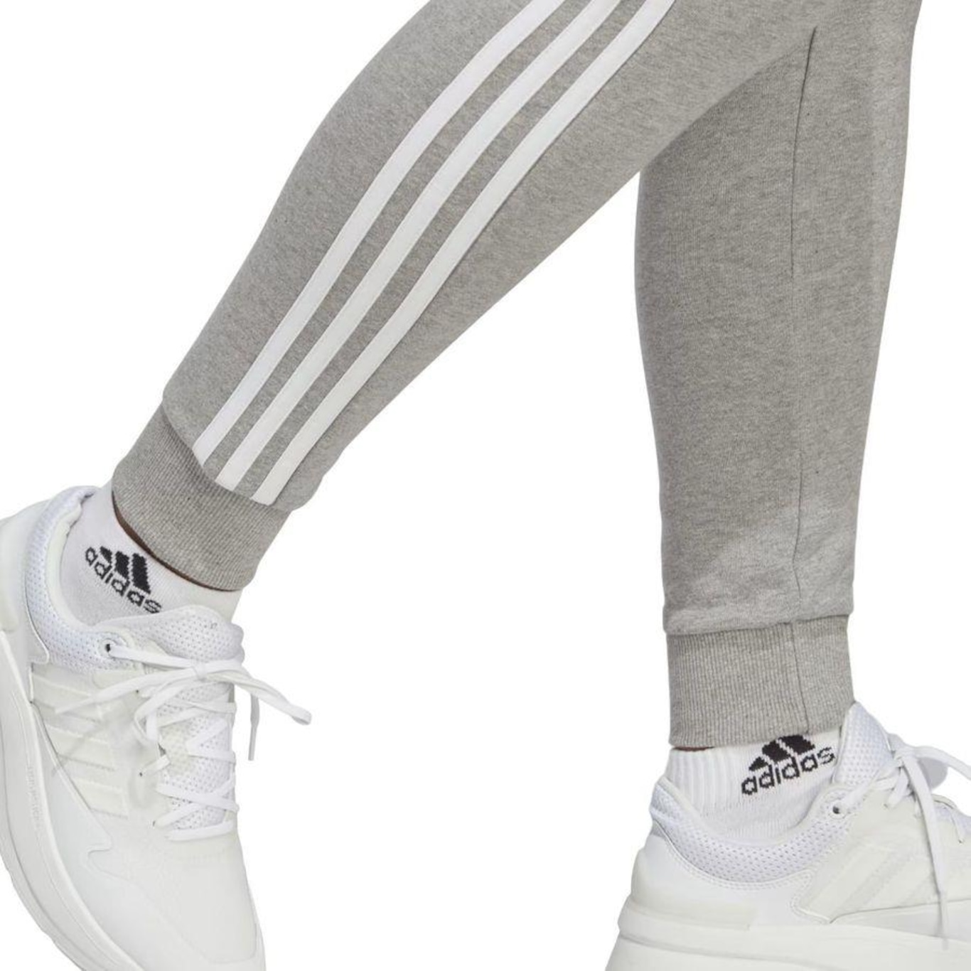 Calça adidas Essentials 3 Stripes - Feminina - Foto 4