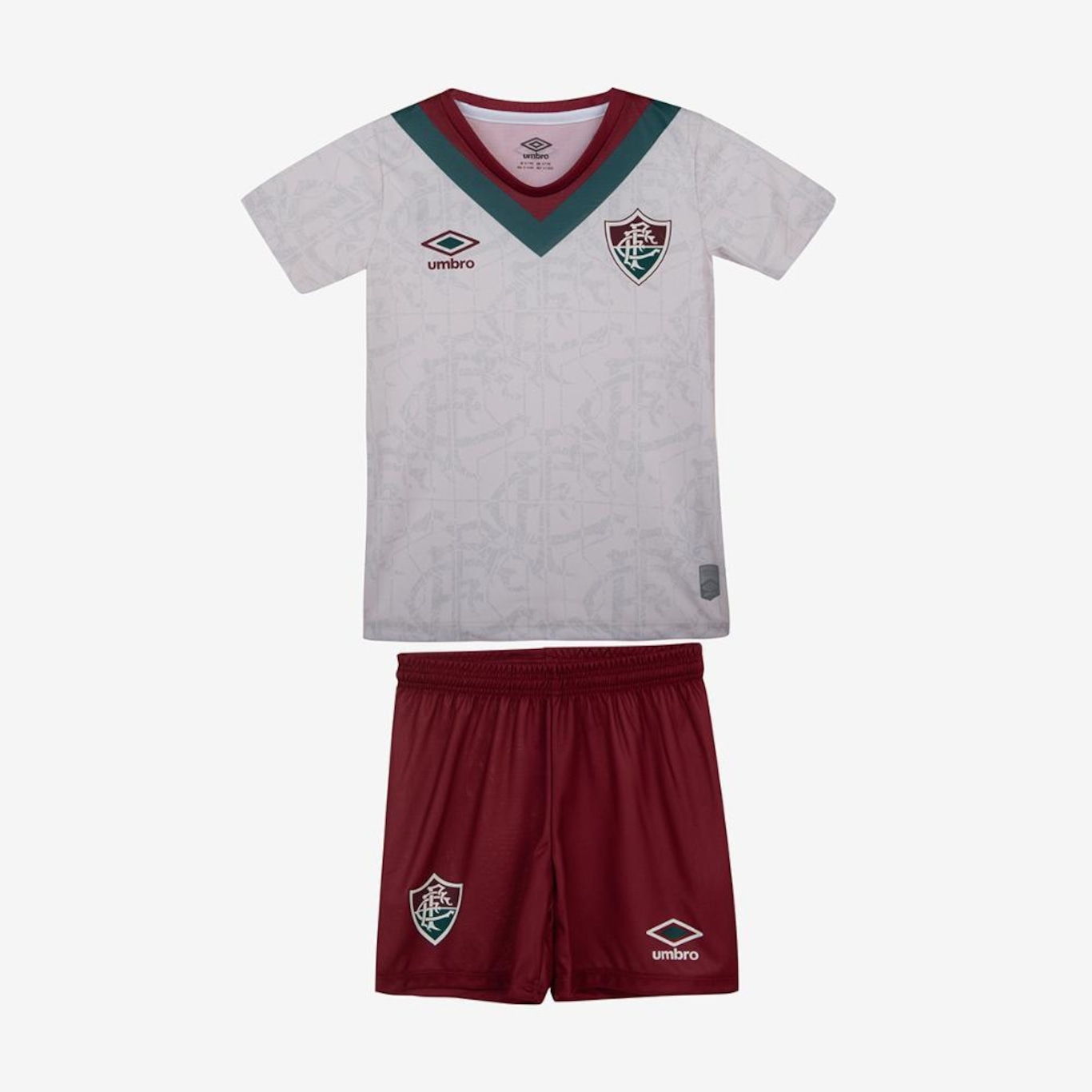 Uniforme do Fluminense 3 2024 Umbro Oficial Clube - Infantil - Foto 1