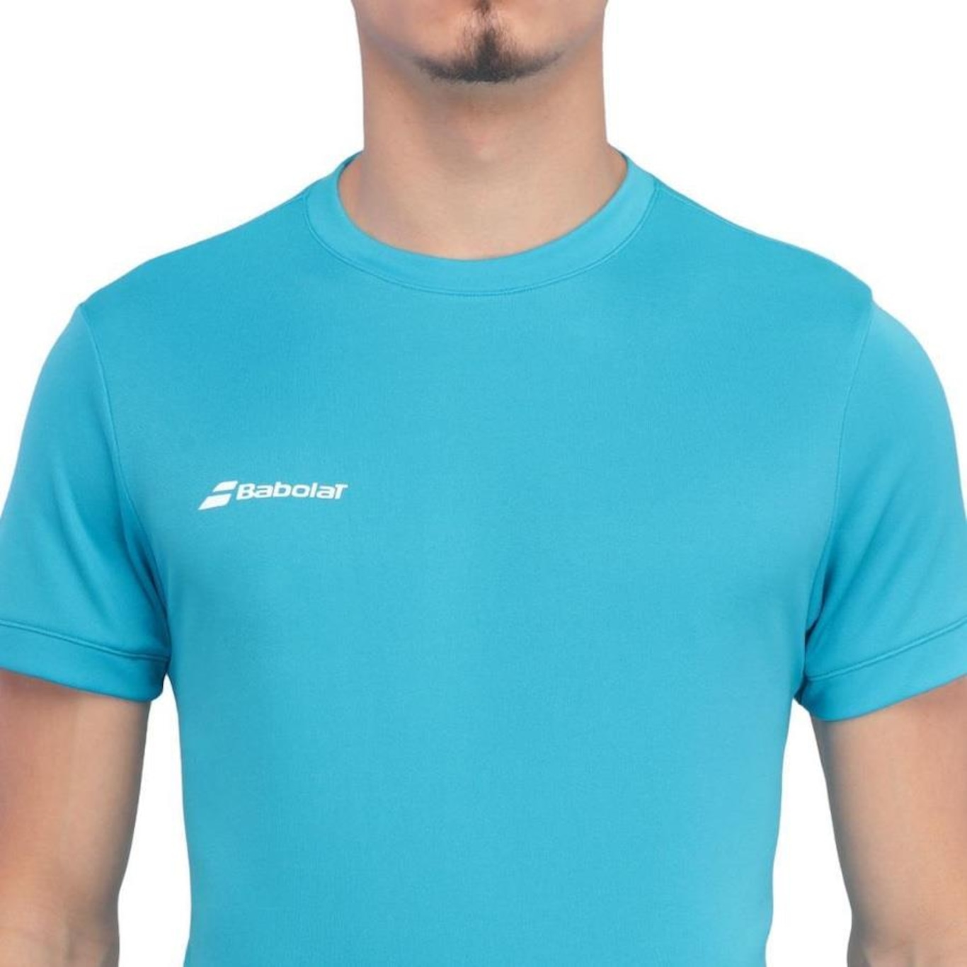 Camiseta Babolat Play Neck Tee - Masculina - Foto 2