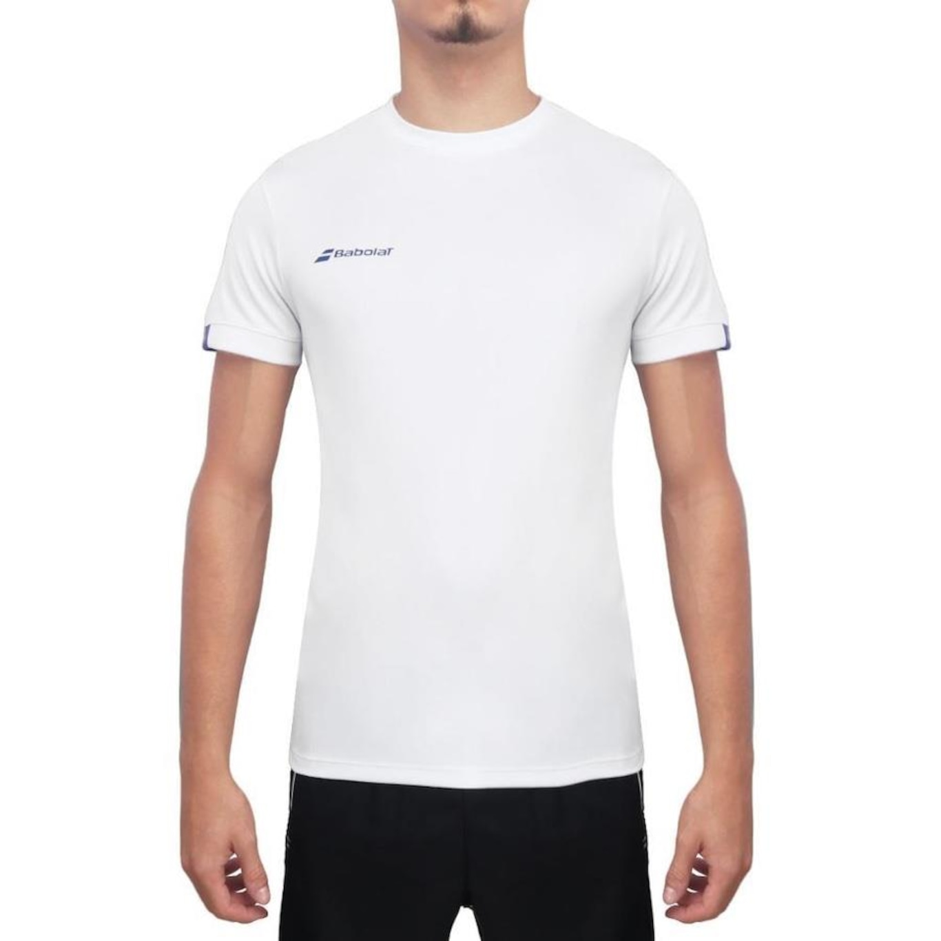 Camiseta Babolat Play Neck Tee - Masculina - Foto 1