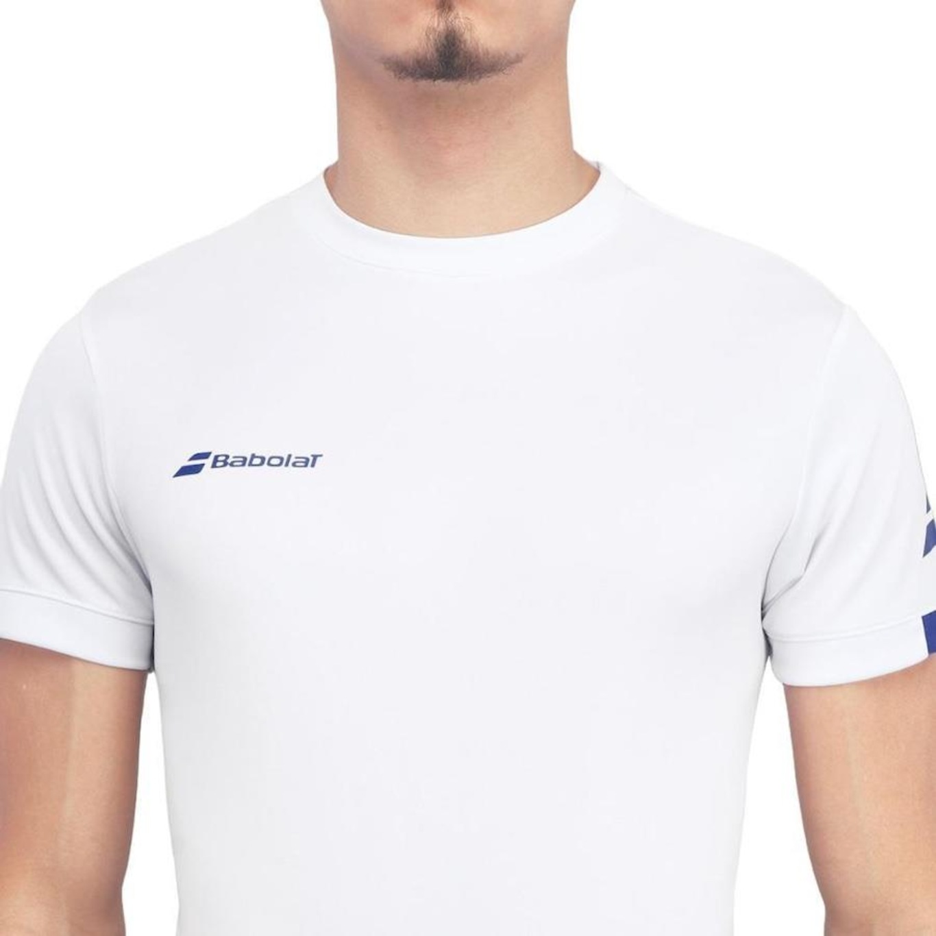 Camiseta Babolat Play Neck Tee - Masculina - Foto 2