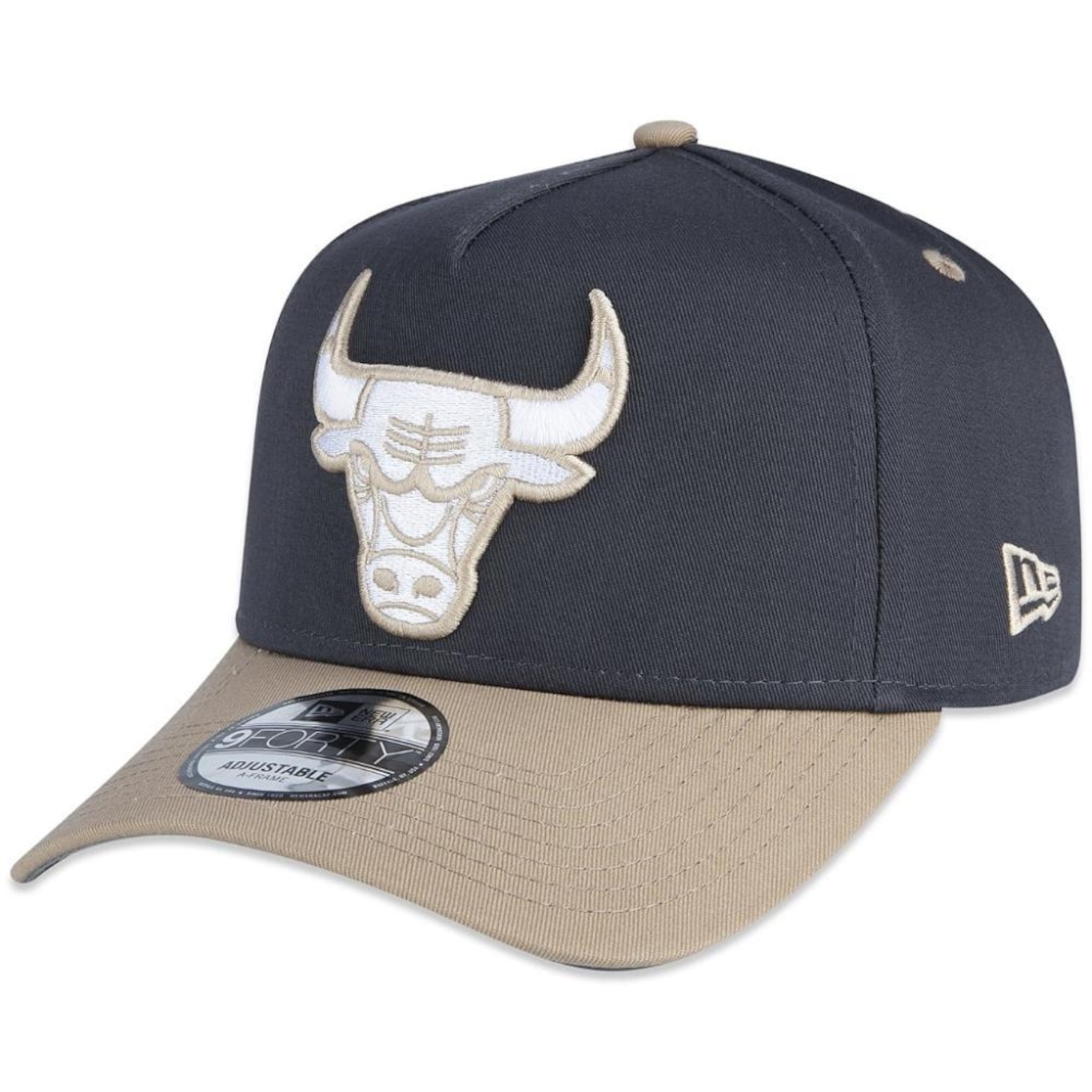 Boné Aba Curva New Era 940 A-Frame Chicago Bulls Dual Color - Snapback - Adulto - Foto 1