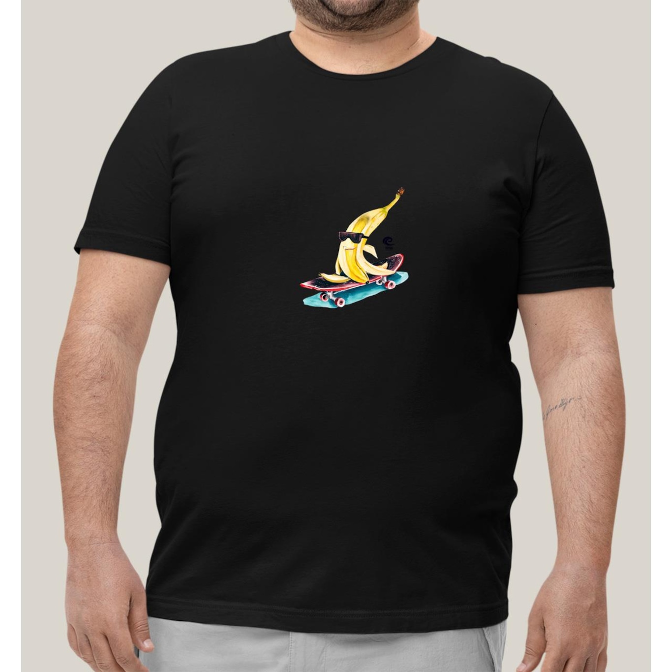 Camiseta Plus Size Masculina Prime Wss Radical Banana - Foto 1