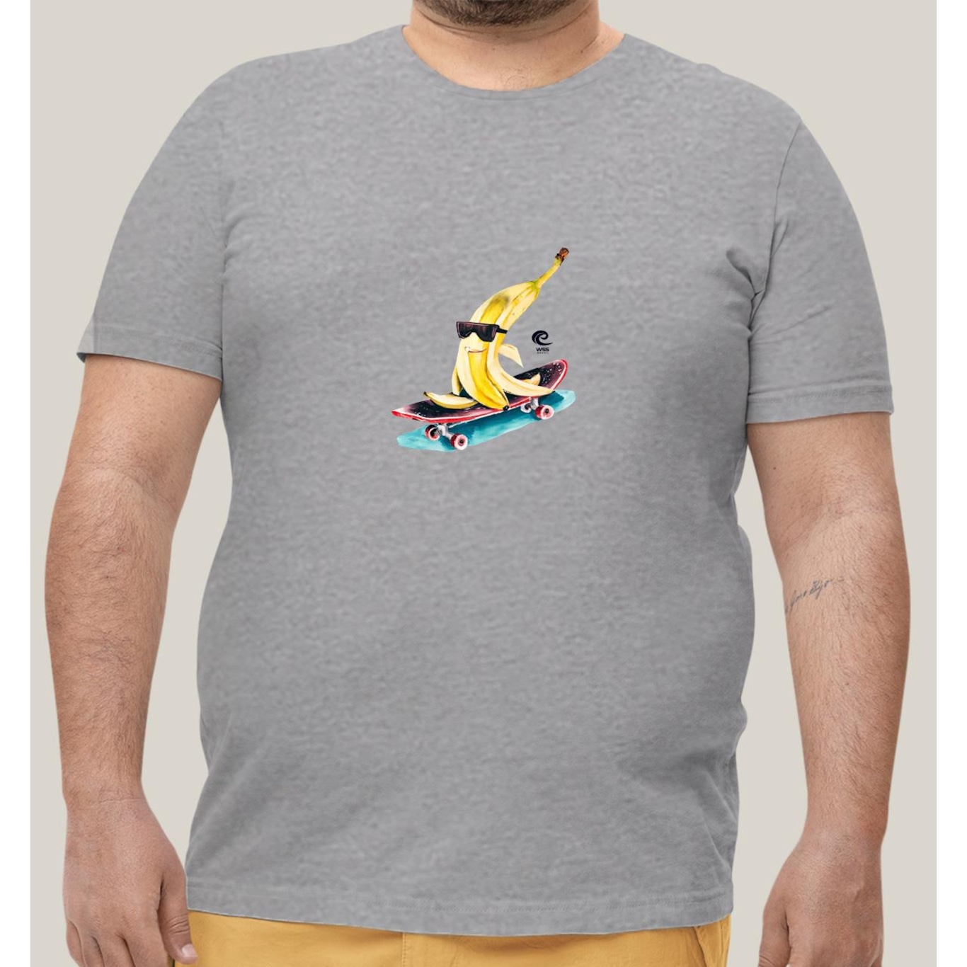 Camiseta Plus Size Masculina Prime Wss Radical Banana - Foto 1