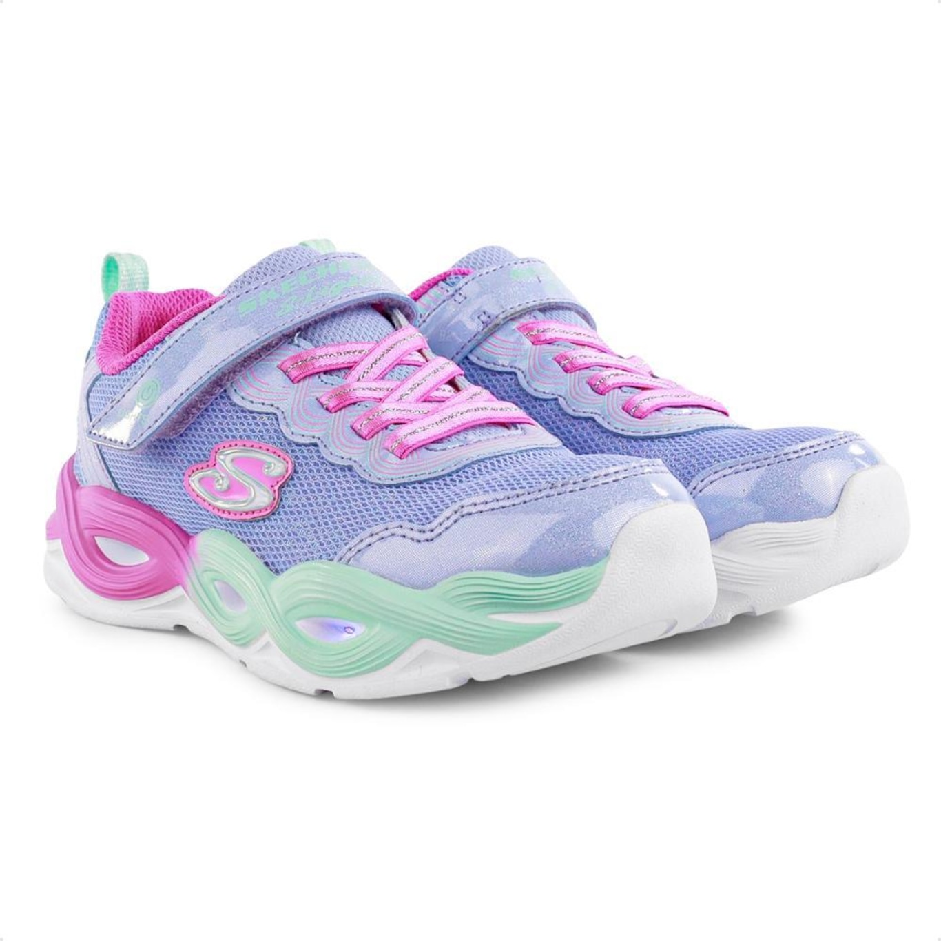 Tênis Skechers Twisty Glow - Infantil - Foto 5