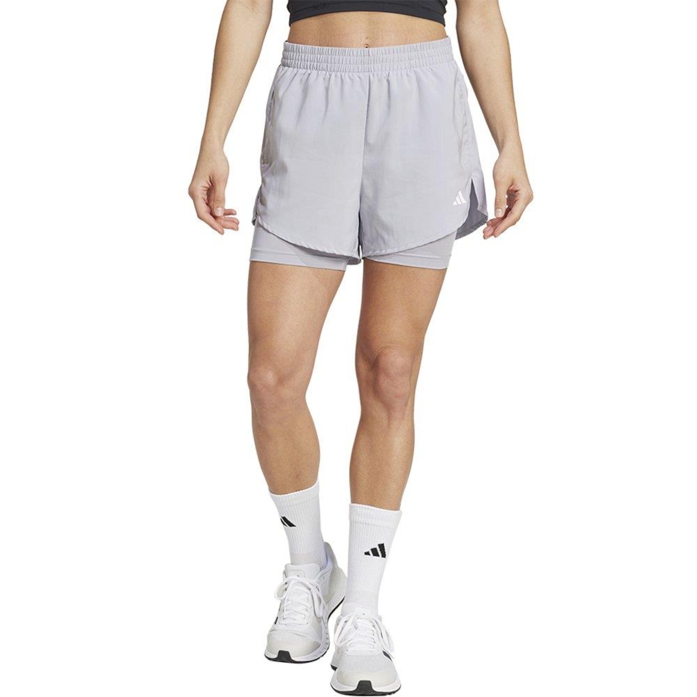 Short adidas 2 em 1 Minimal - Feminino - Foto 1