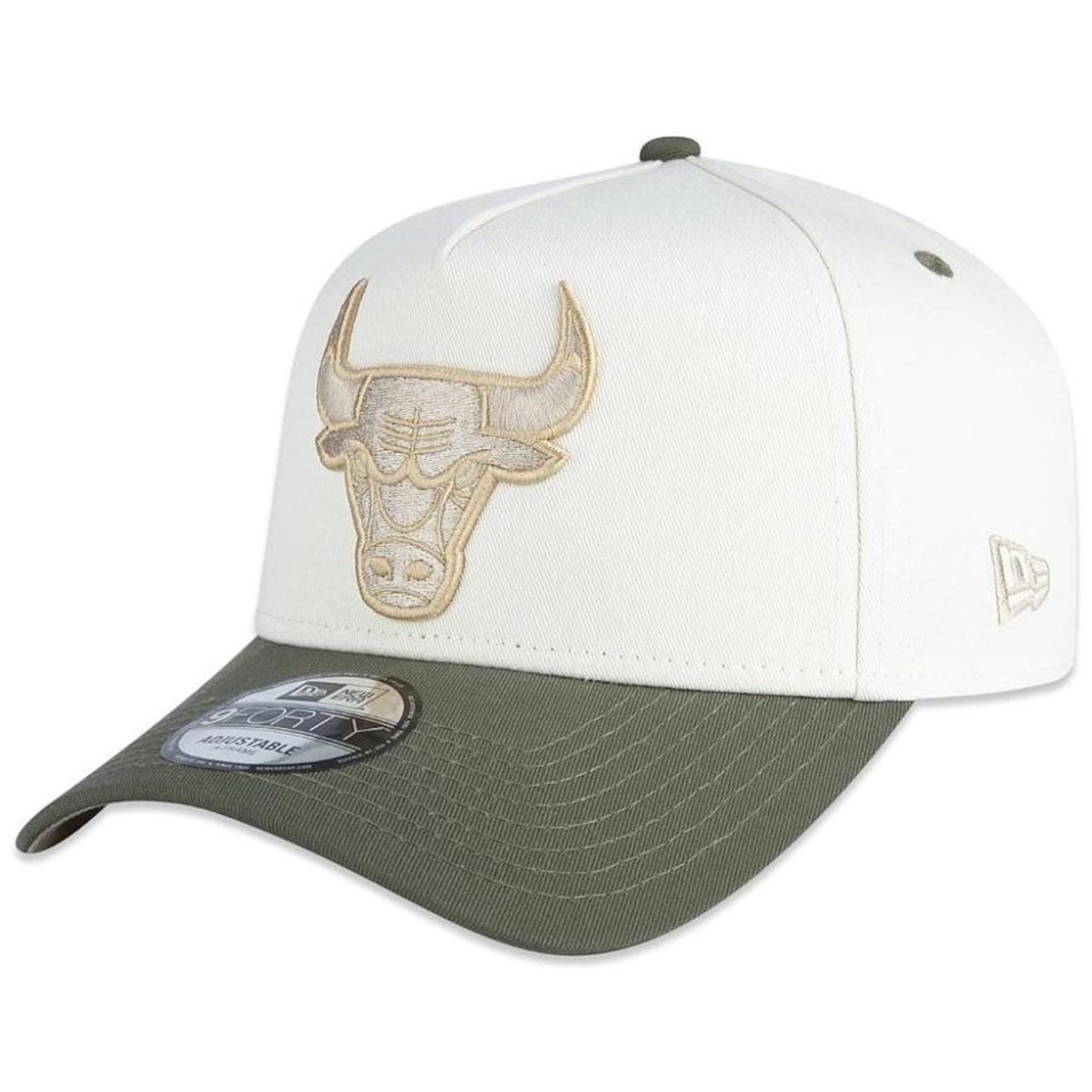 Boné Aba Curva New Era 940 A-Frame Chicago Bulls Dual Color - Snapback - Adulto - Foto 1