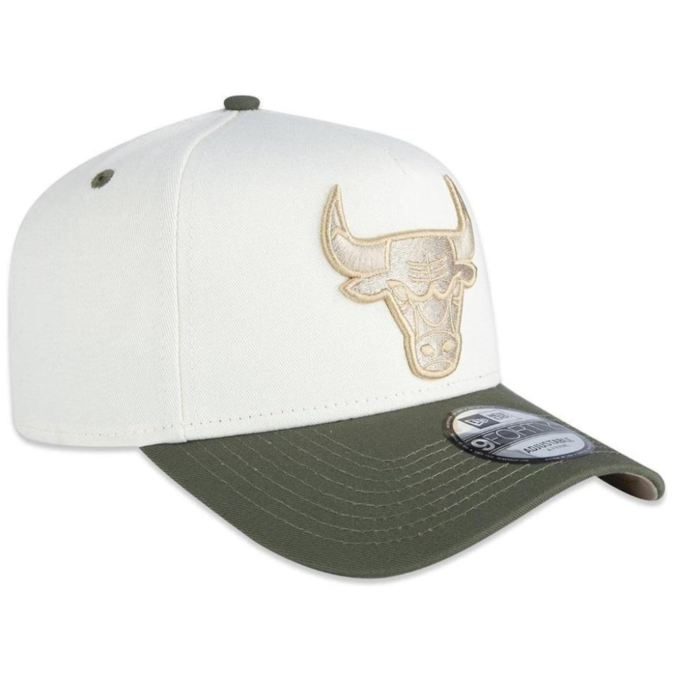 Boné Aba Curva New Era 940 A-Frame Chicago Bulls Dual Color - Snapback - Adulto - Foto 4